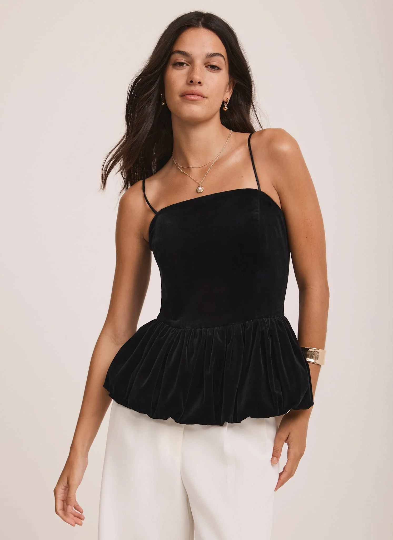 2639-black-velvet-peplum-top-2.webp Black Velvet Peplum Top