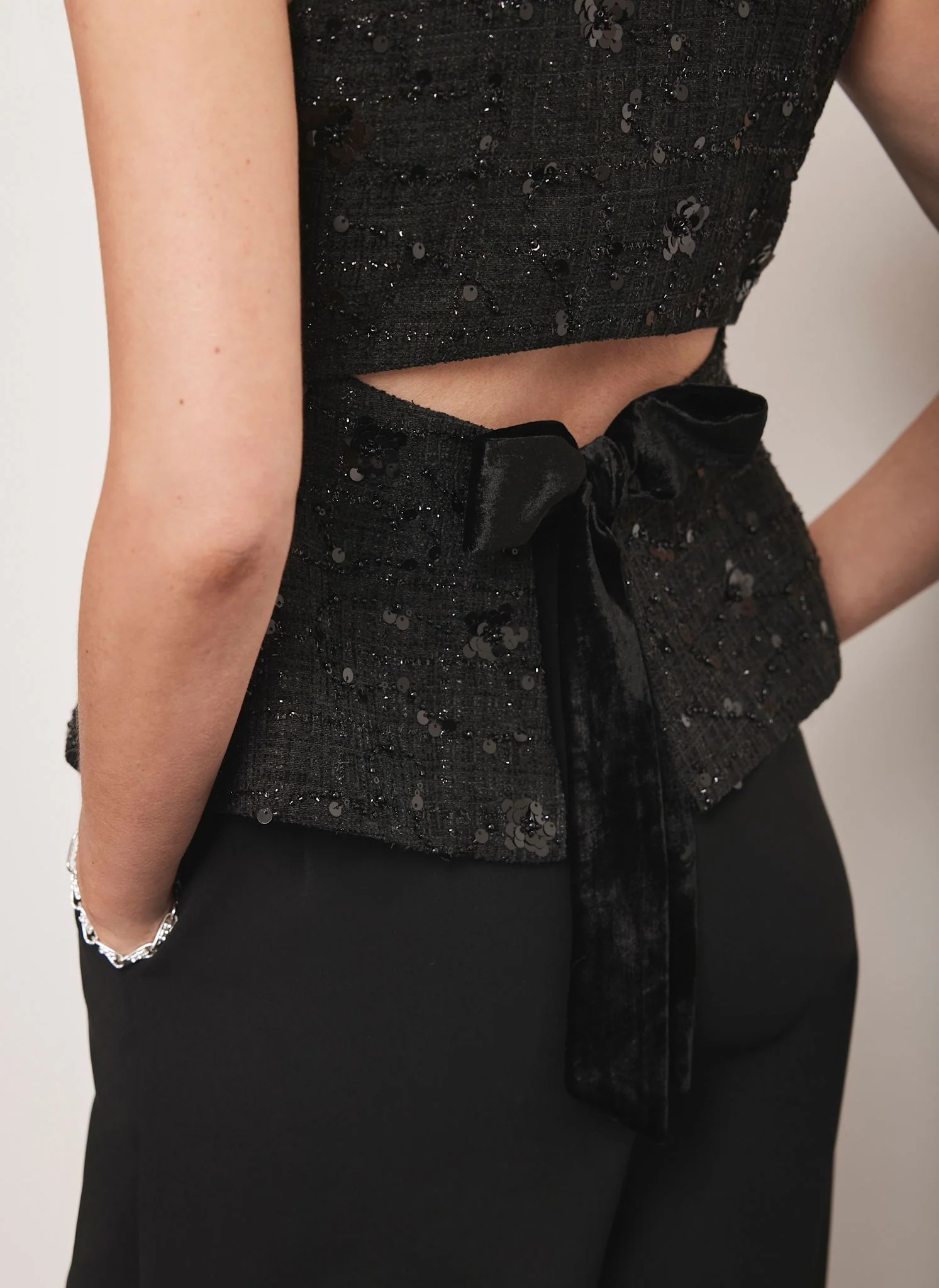 2675-black-embellished-backless-waistcoat-4.webp Black Embellished Backless Waistcoat