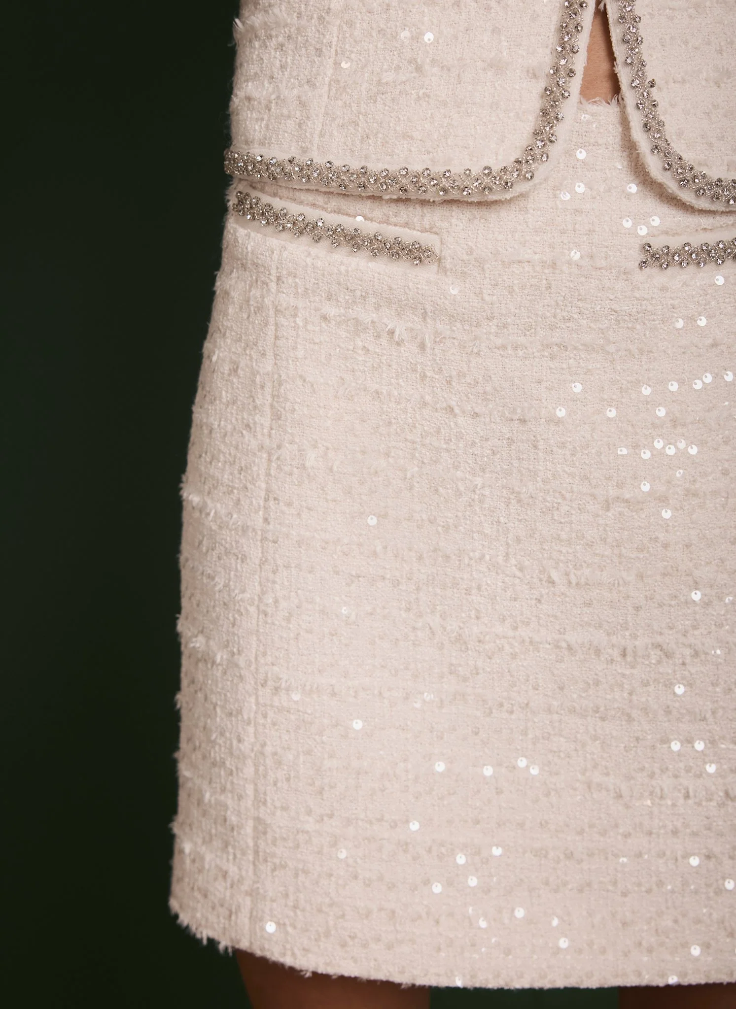 2683-cream-boucle-sequin-mini-skirt-3.webp Cream Boucle Sequin Mini Skirt