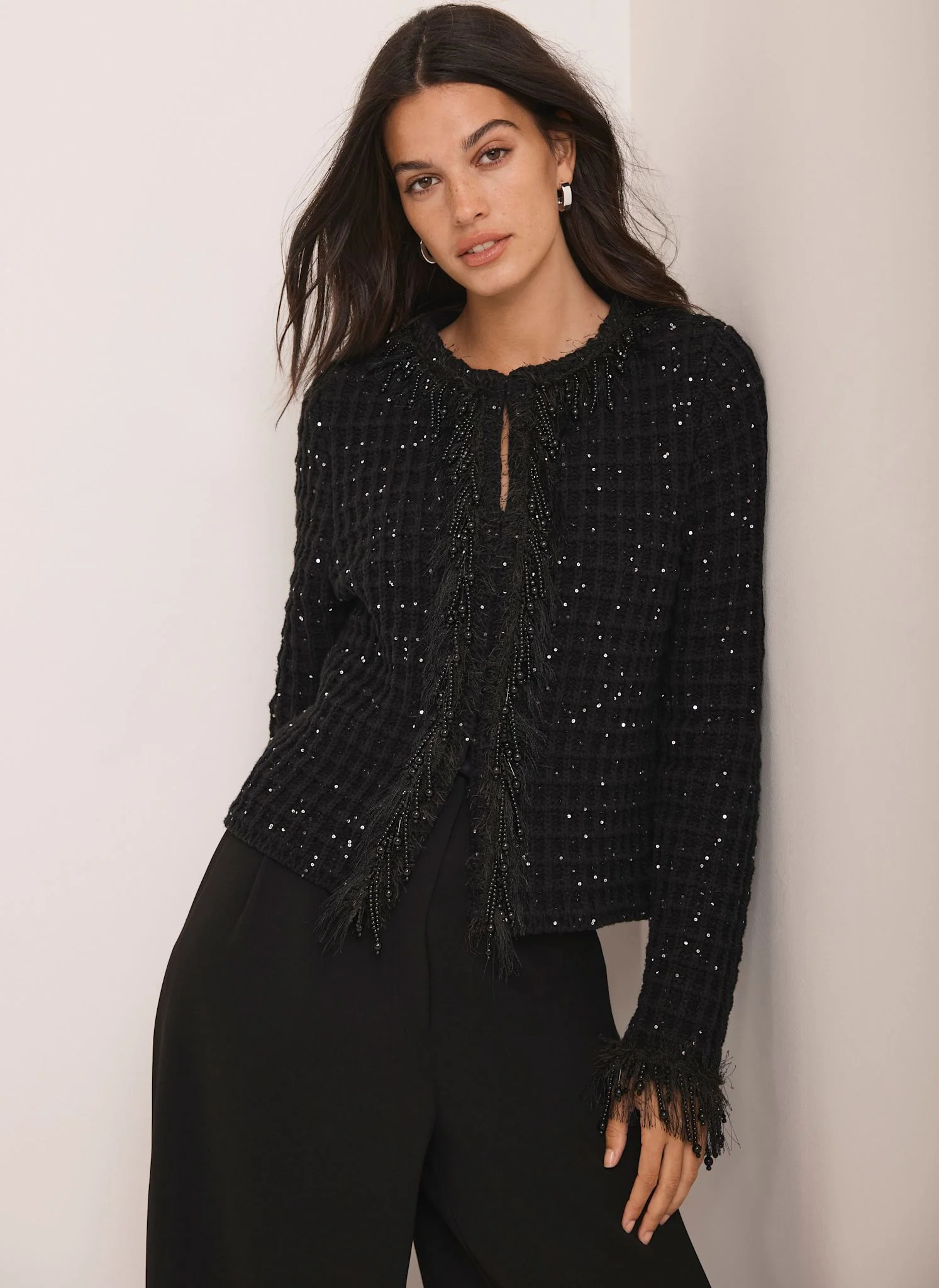 2703-black-sequin-embellished-jacket-1.webp Black Sequin Embellished Jacket