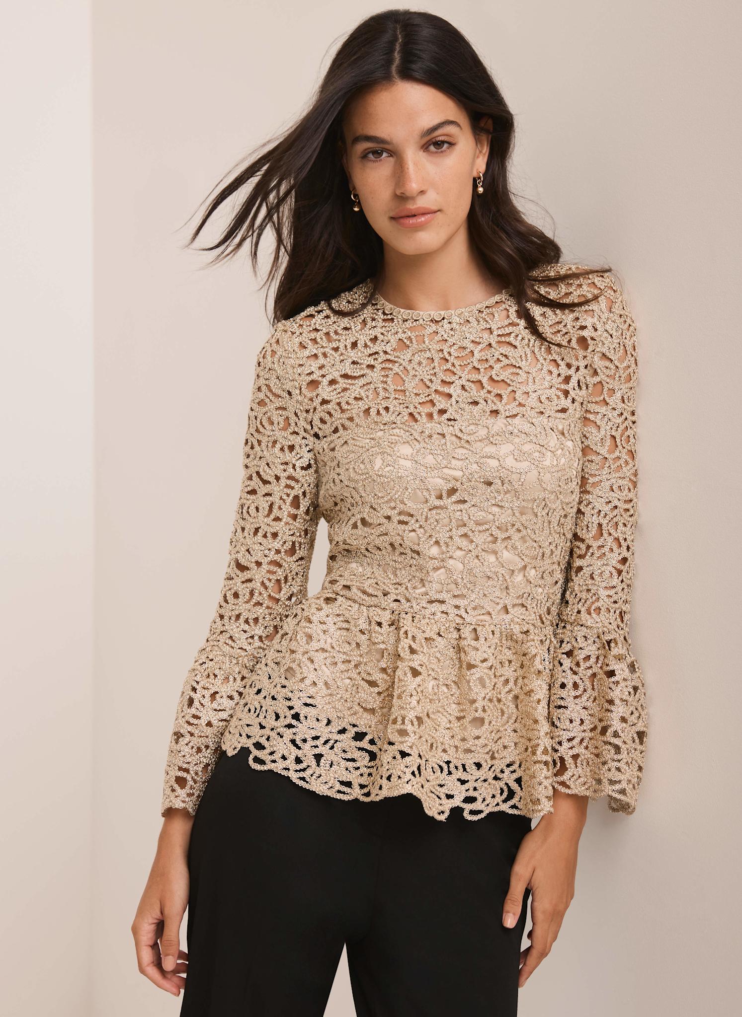 2709-gold-metallic-lace-top-5.jpg Gold Metallic Lace Top