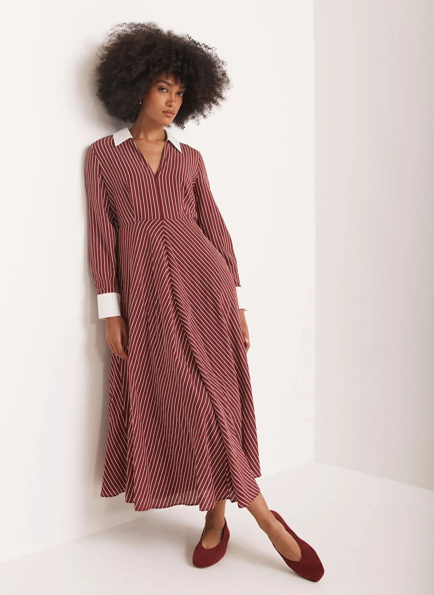 2737-burgundy-striped-maxi-shirt-dress-1.webp Burgundy Striped Maxi Shirt Dress