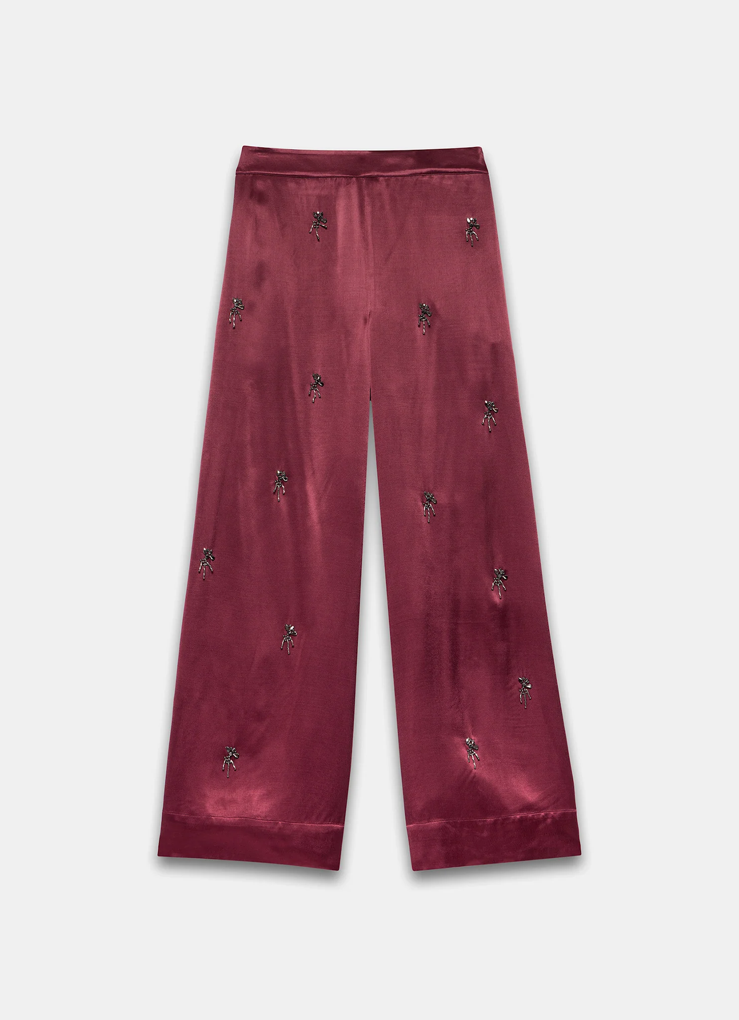2761-burgundy-satin-embellished-wide-trousers-6.webp Burgundy Satin Embellished Wide Trousers