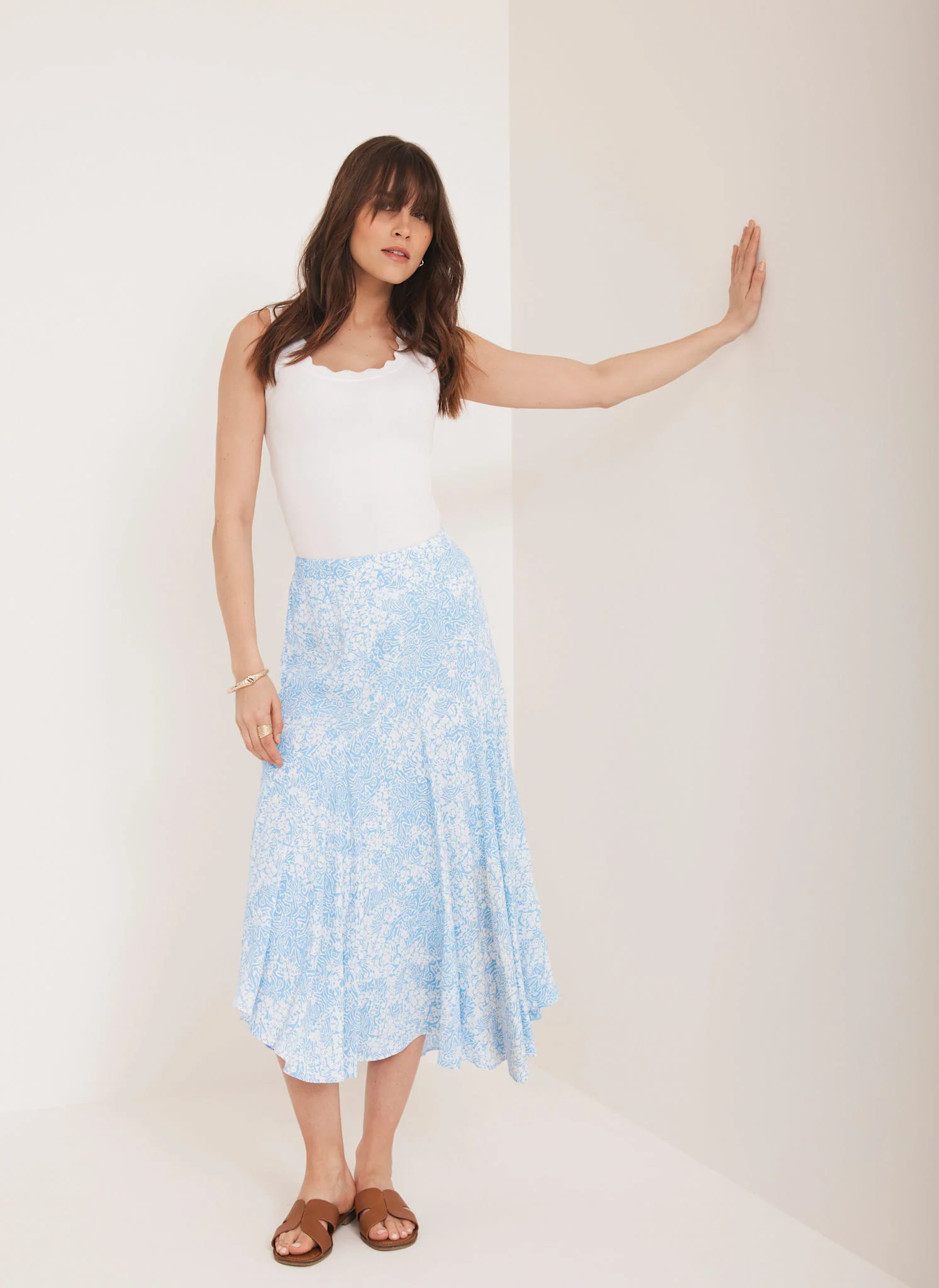2821-blue-floral-print-skirt-6.webp Blue Floral Print Skirt