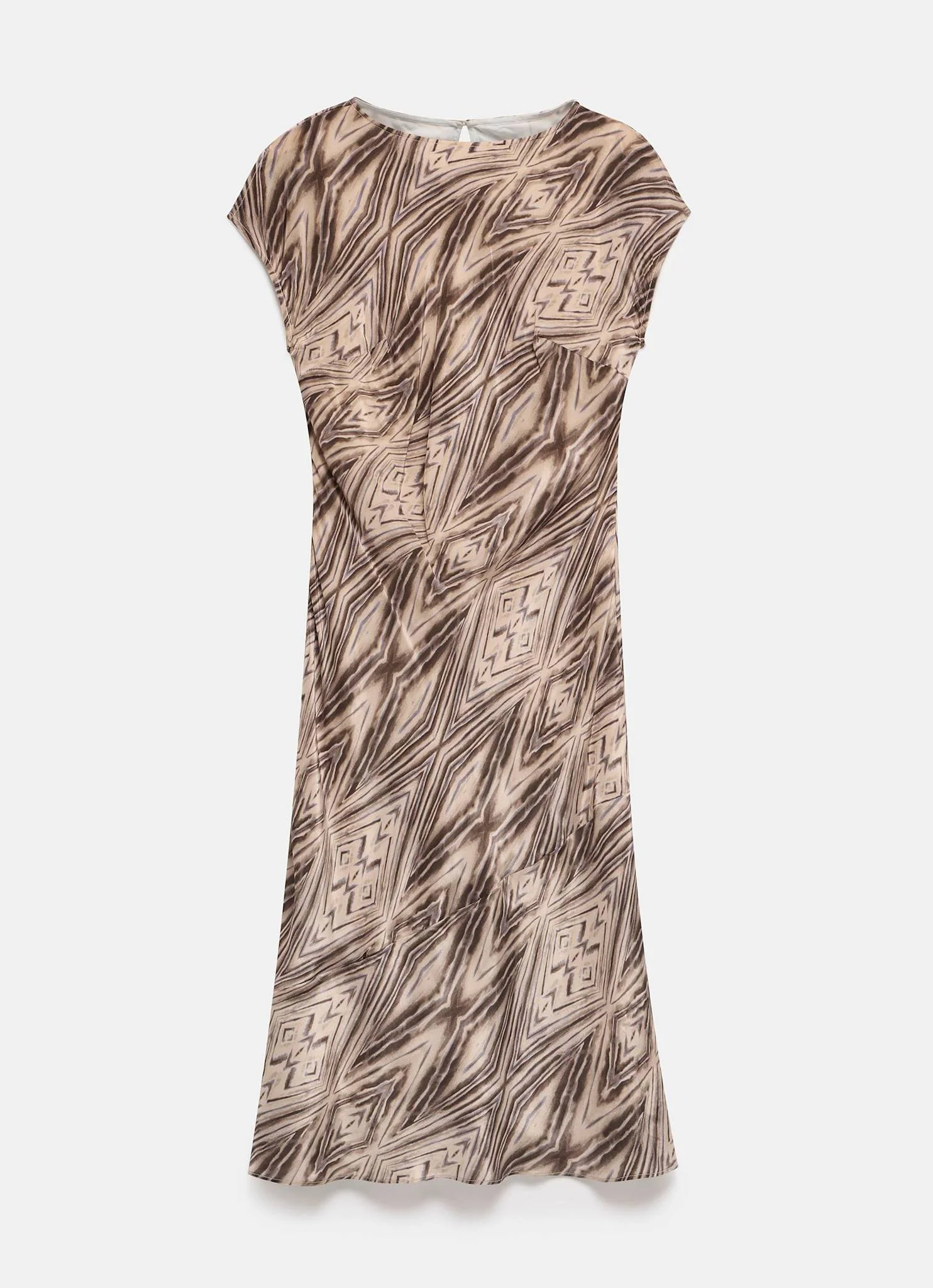 2829-brown-geometric-print-midi-dress-7.webp Brown Geometric Print Midi Dress