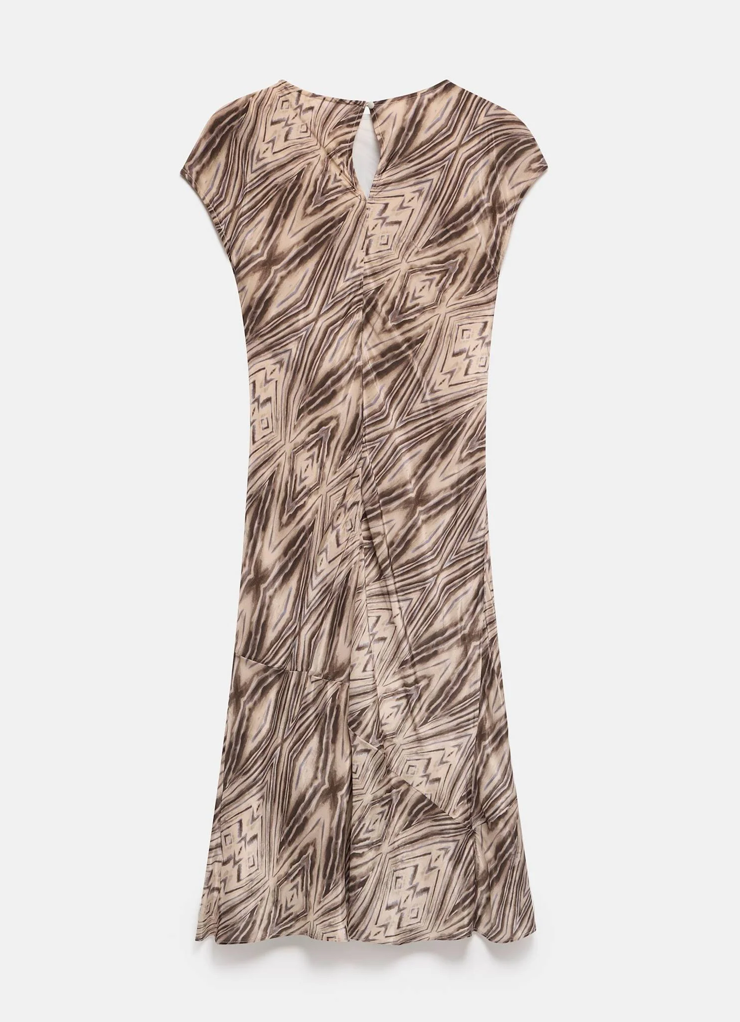2829-brown-geometric-print-midi-dress-8.webp Brown Geometric Print Midi Dress