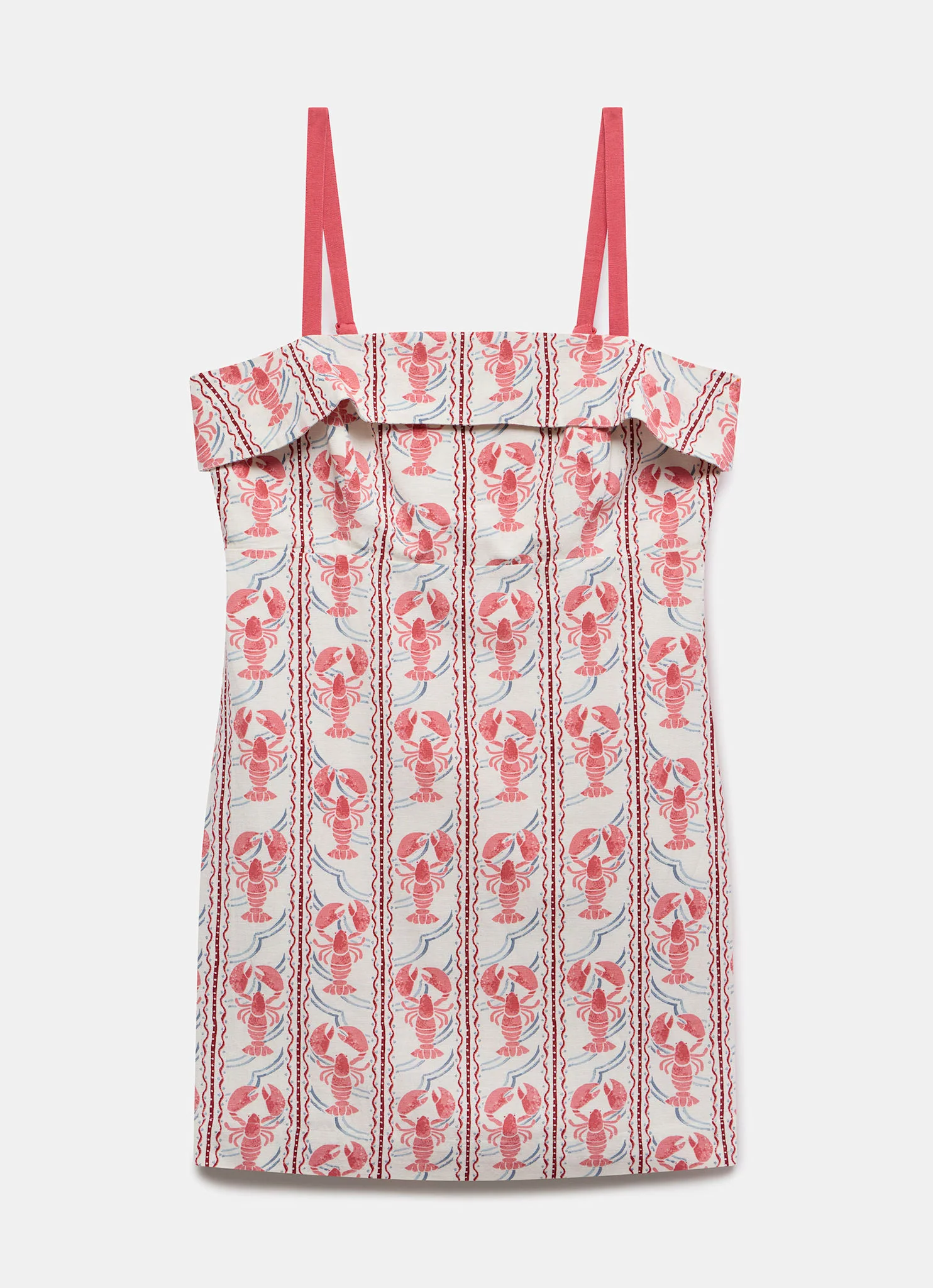 2843-red-lobster-print-mini-dress-7.webp Red Lobster Print Mini Dress