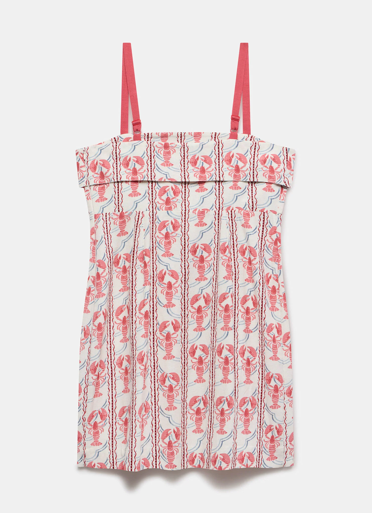 2843-red-lobster-print-mini-dress-8.webp Red Lobster Print Mini Dress