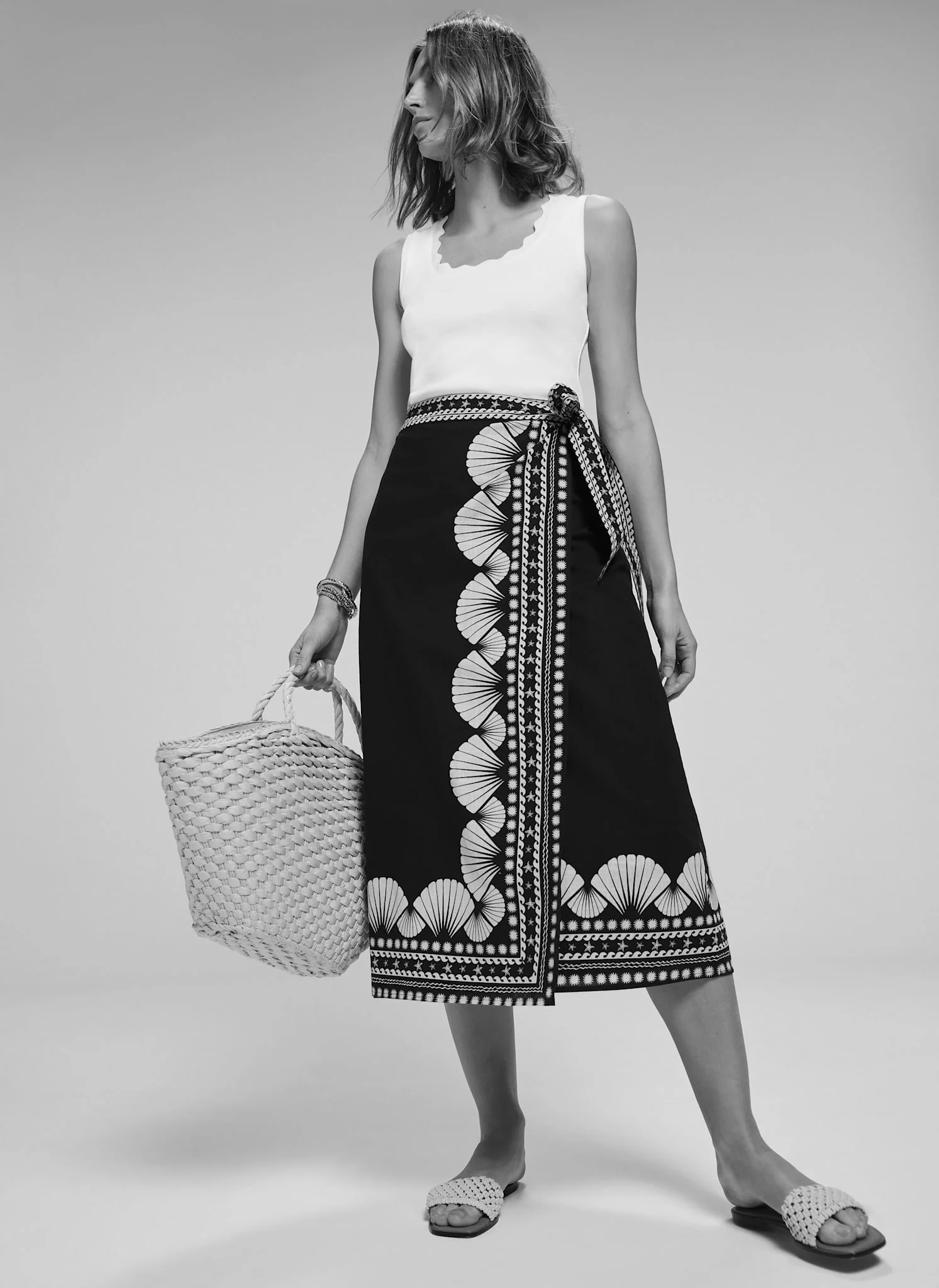 2859-navy-shell-print-wrap-skirt-4.webp Navy Shell Print Wrap Skirt