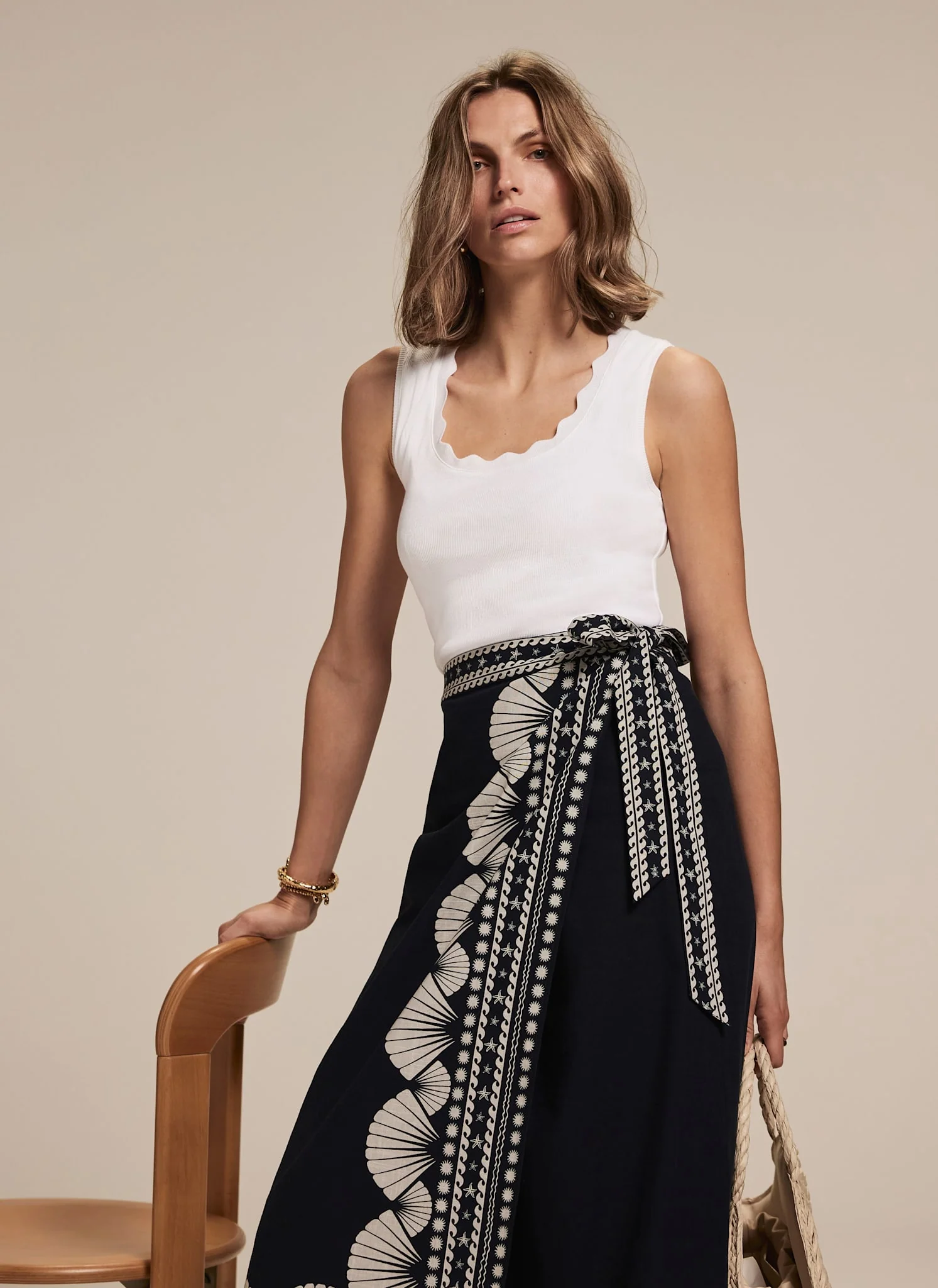 2859-navy-shell-print-wrap-skirt-5.webp Navy Shell Print Wrap Skirt