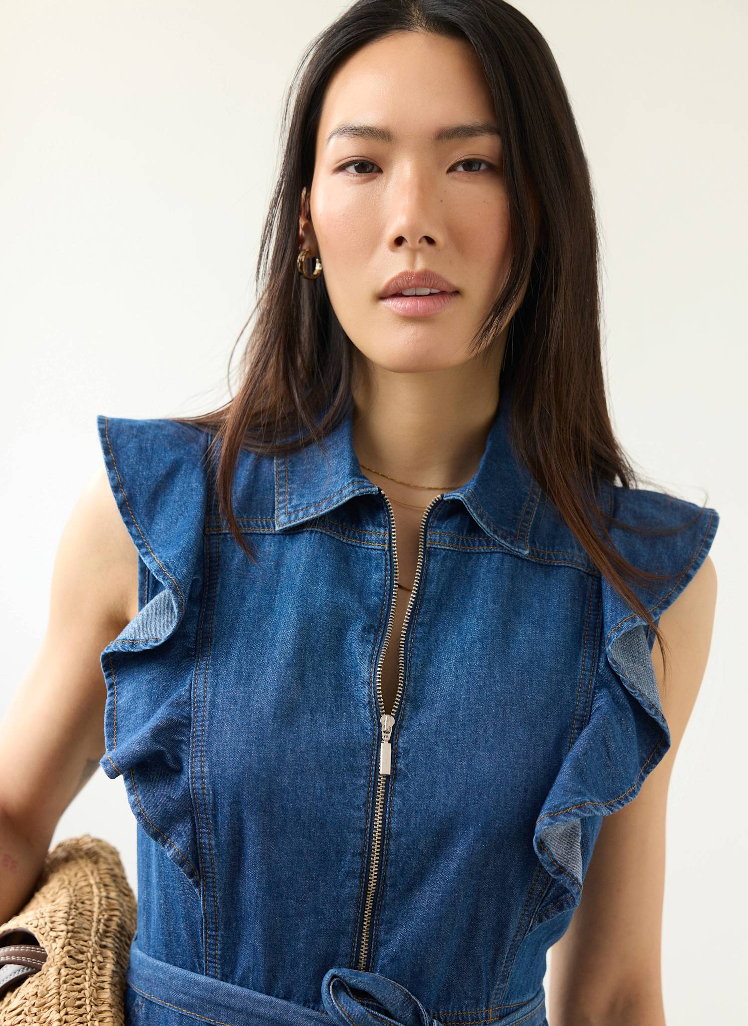 293-indigo-denim-ruffle-maxi-shirt-dress-5.jpg Indigo Denim Ruffle Maxi Shirt Dress