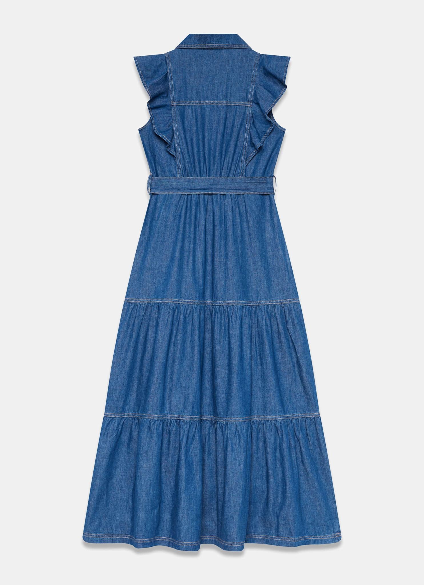 293-indigo-denim-ruffle-maxi-shirt-dress-7.jpg Indigo Denim Ruffle Maxi Shirt Dress