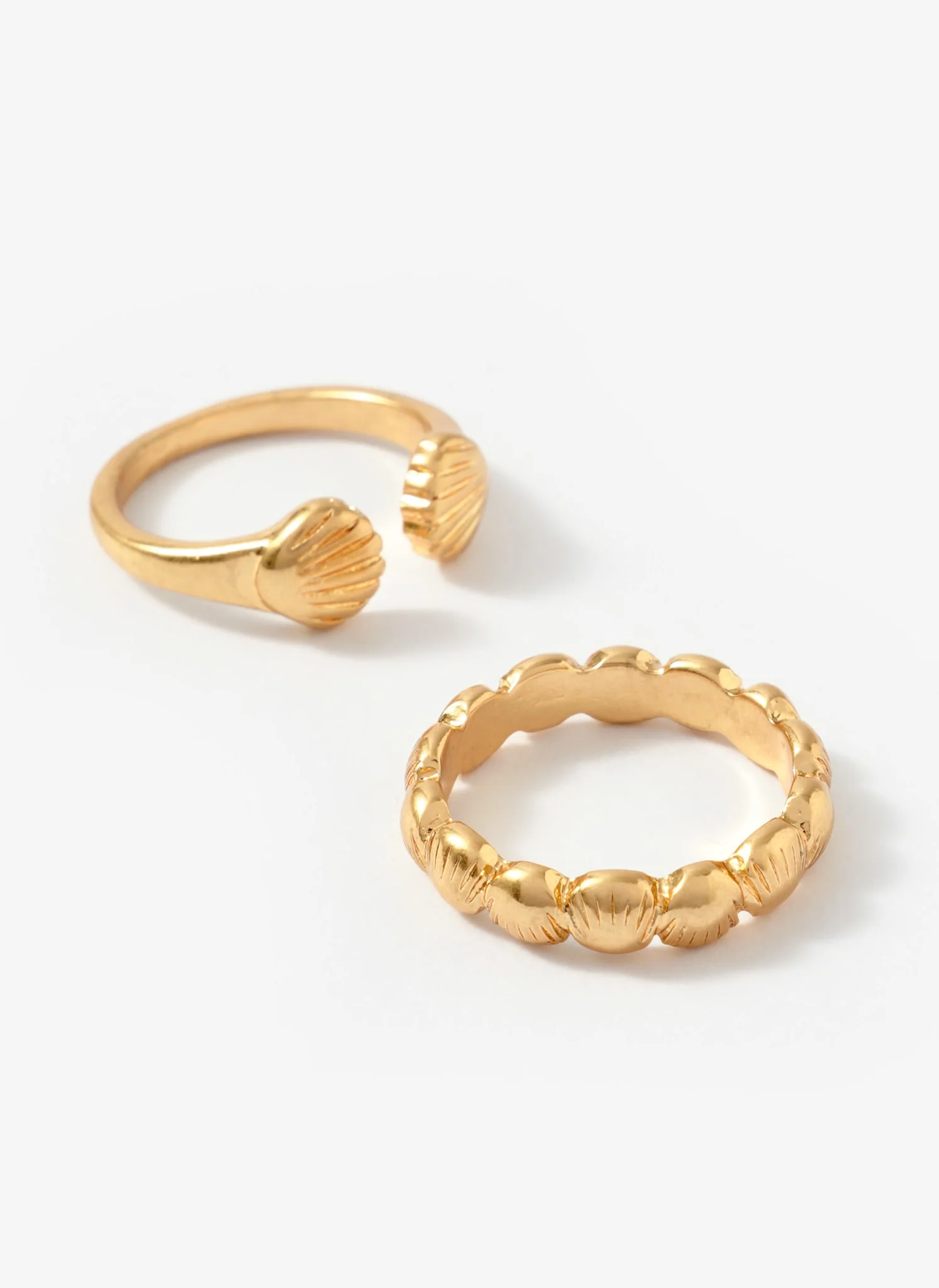2992-gold-tone-shell-ring-set-2.webp Gold Tone Shell Ring Set