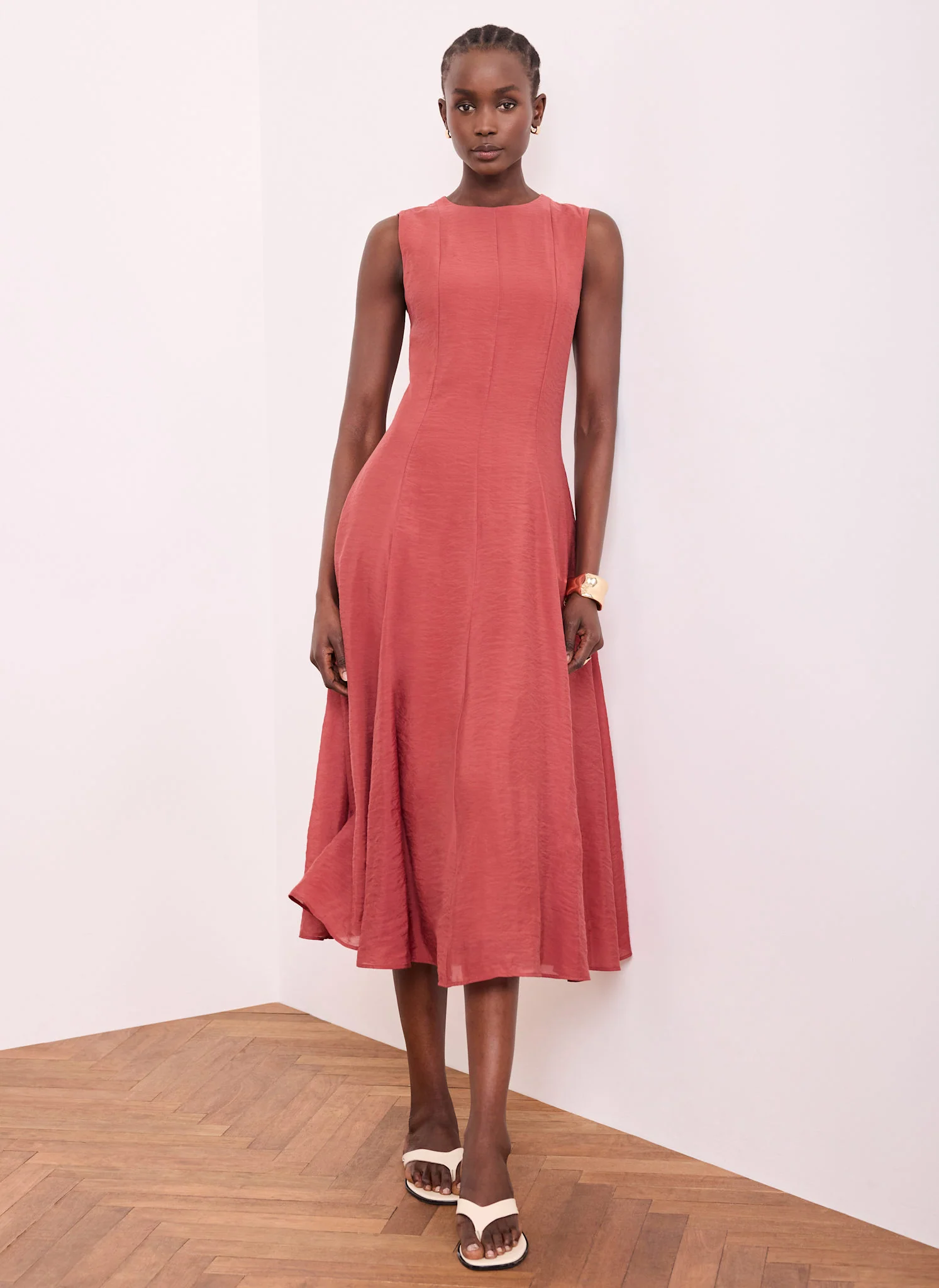 301-red-sleeveless-midi-dress-2.webp Red Sleeveless Midi Dress
