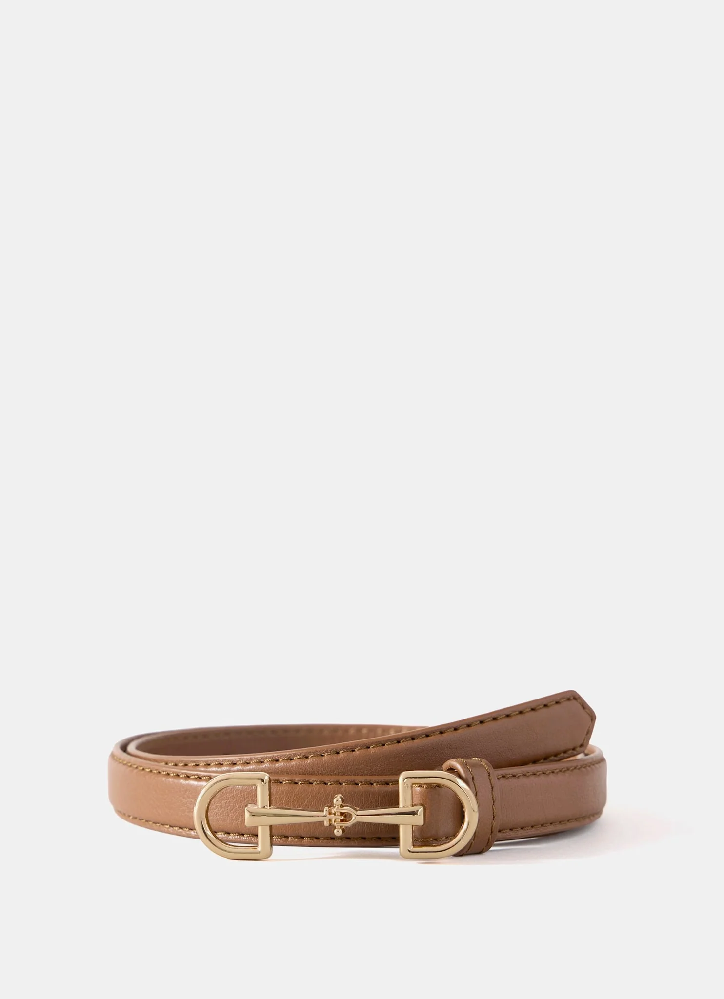 3038-tan-leather-snaffle-detail-belt-2.webp Tan Leather Snaffle Detail Belt