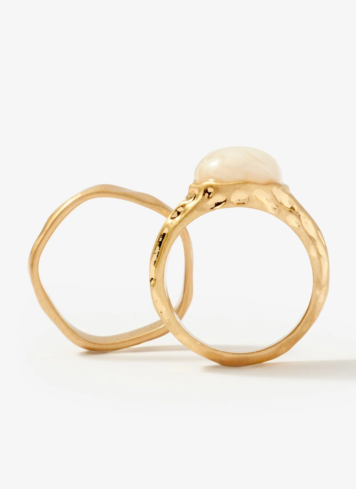 3057-gold-tone-hammered-ring-set-3.webp Gold Tone Hammered Ring Set