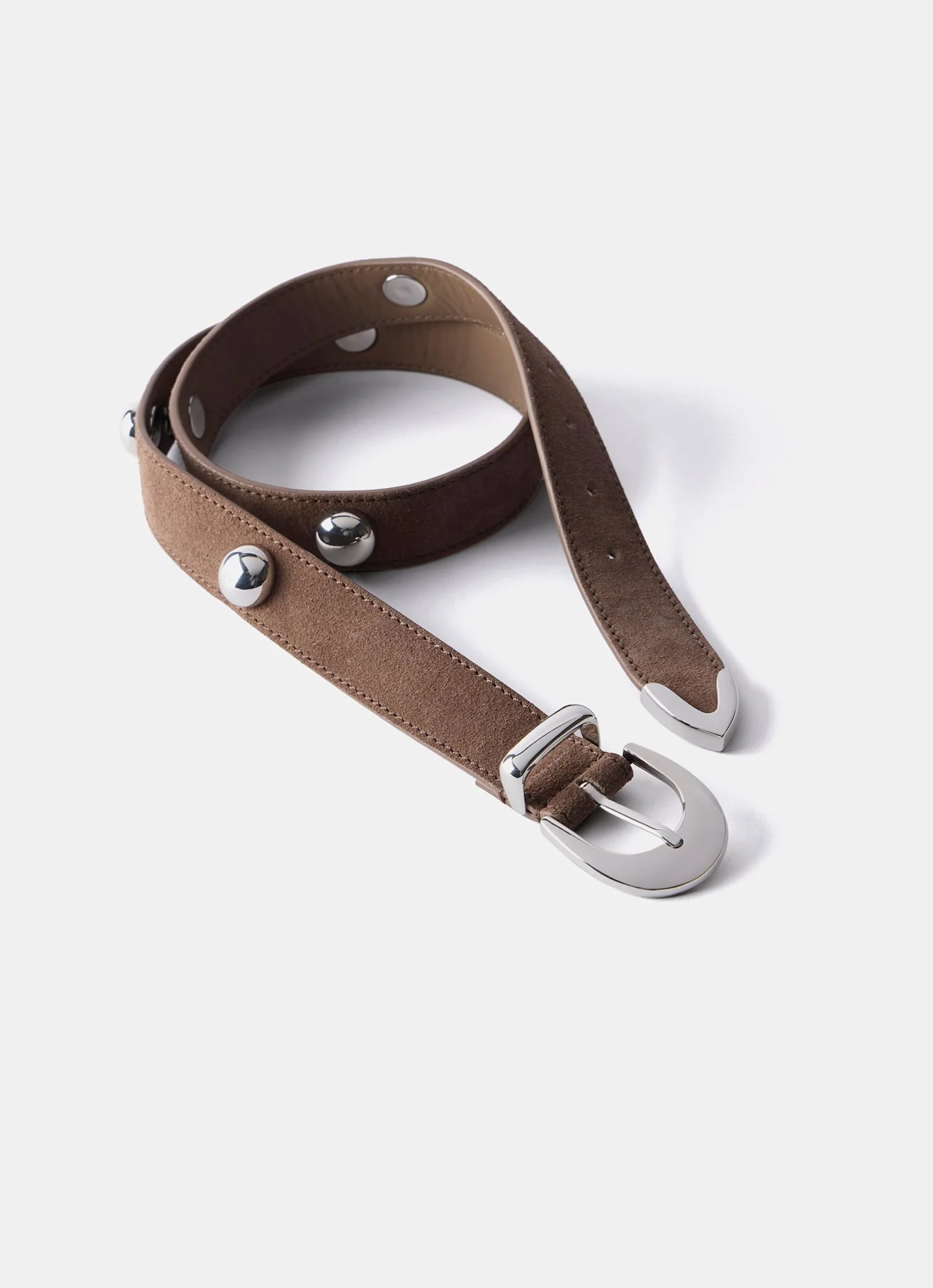 3078-brown-studded-suede-belt-4.webp Brown Studded Suede Belt