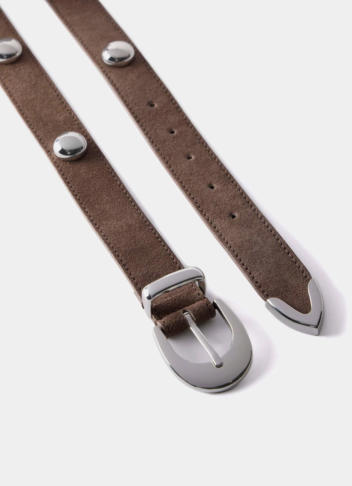3078-brown-studded-suede-belt-5.webp Brown Studded Suede Belt
