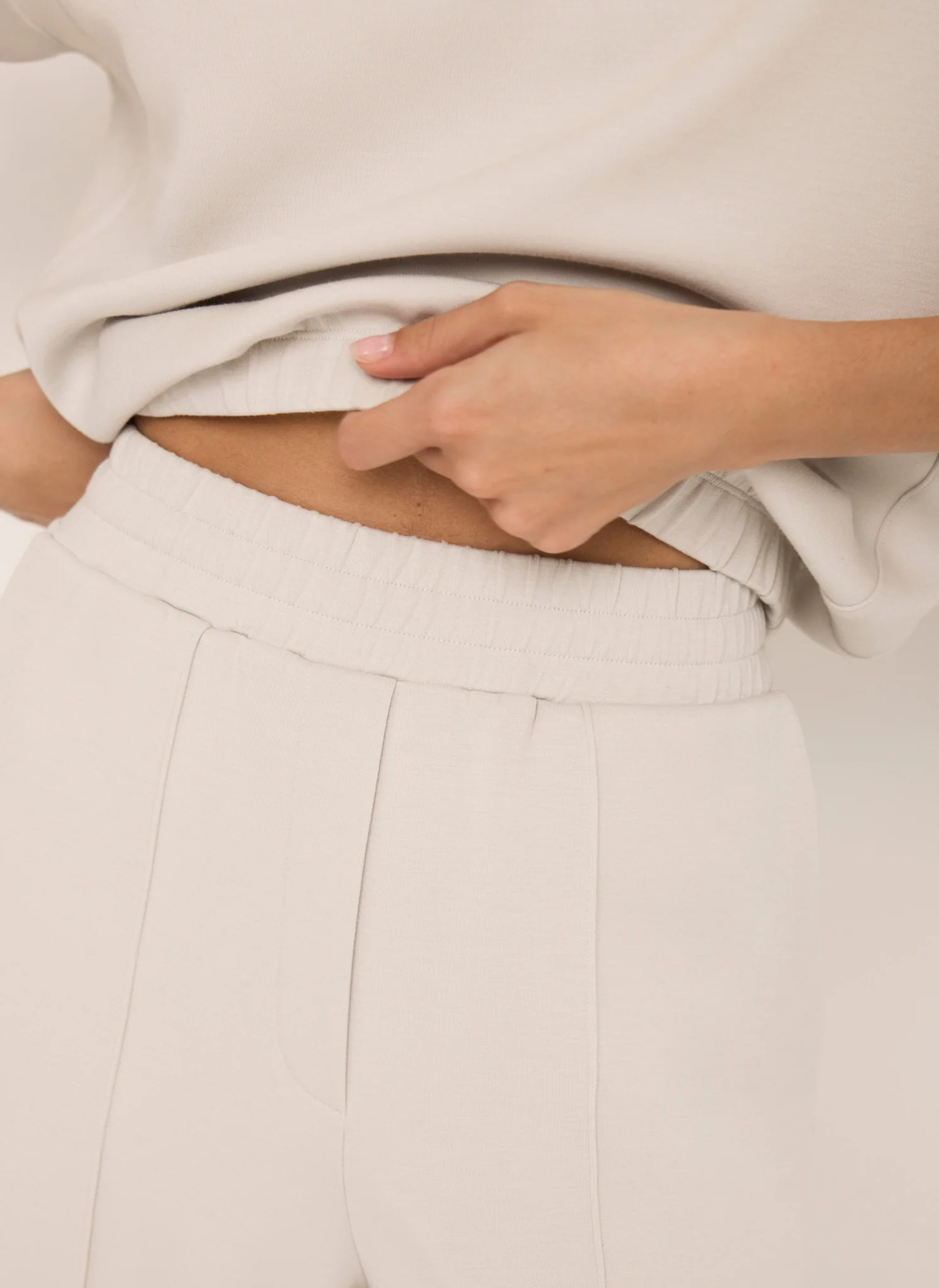 3199-cream-jersey-pintuck-super-soft-joggers-3.webp Cream Jersey Pintuck Super Soft Joggers