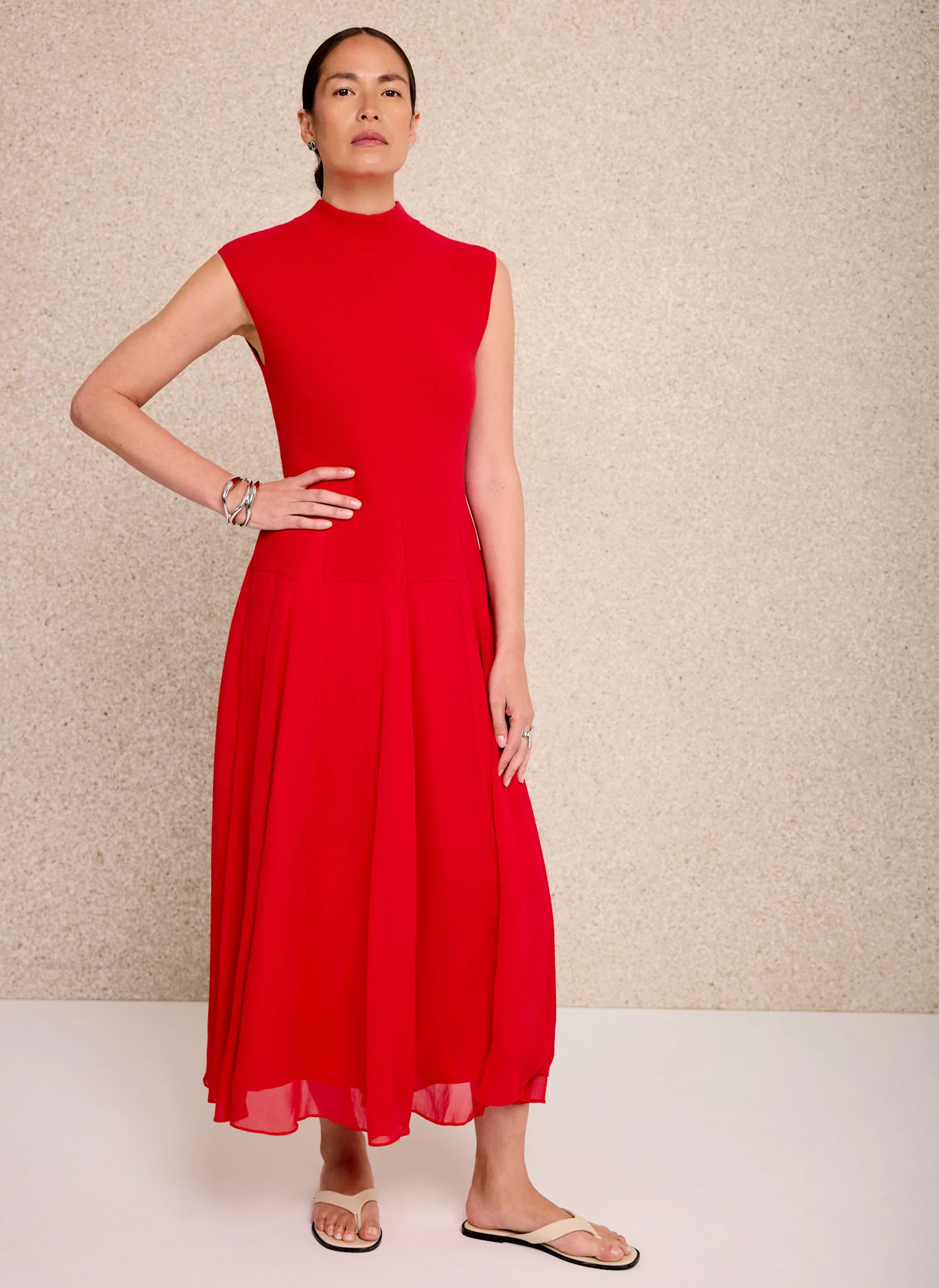 329-red-sleeveless-knit-midi-dress-4.webp Red Sleeveless Knit Midi Dress