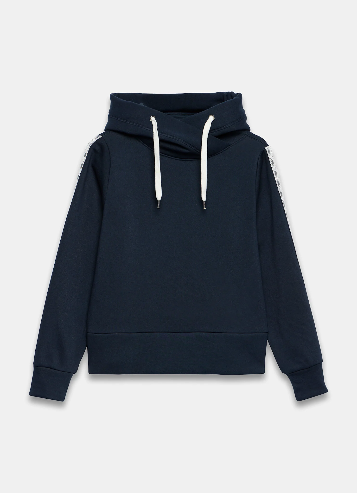 3319-navy-crochet-trim-hoodie-5.webp Navy Crochet Trim Hoodie