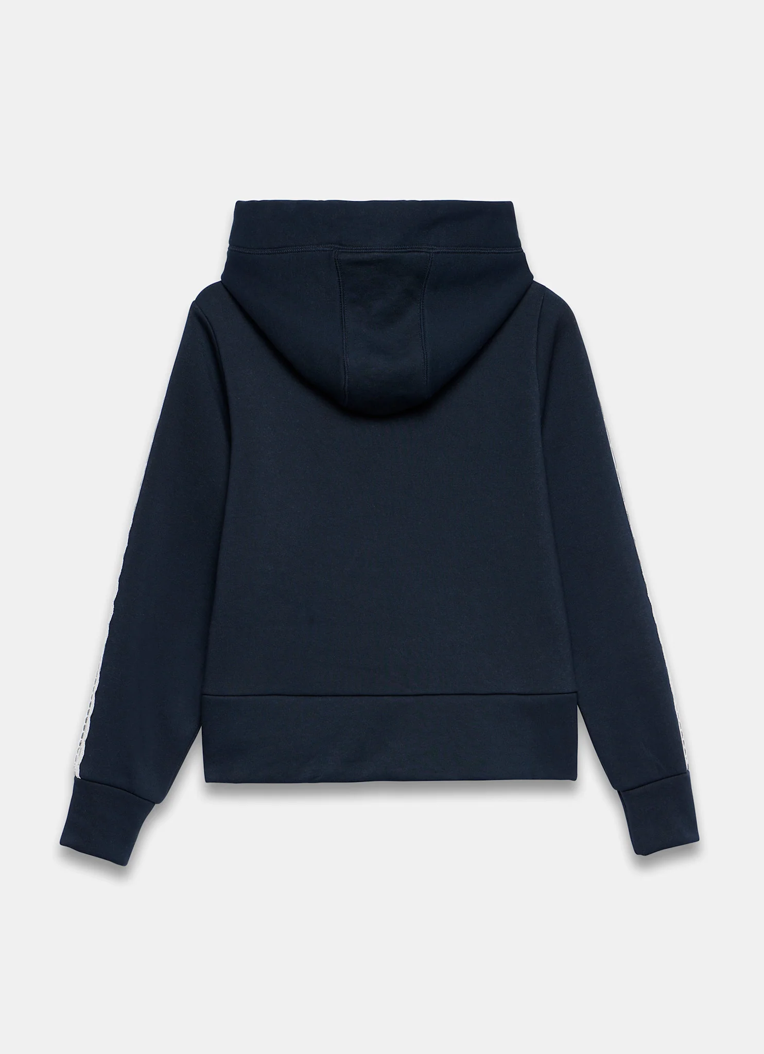 3319-navy-crochet-trim-hoodie-6.webp Navy Crochet Trim Hoodie