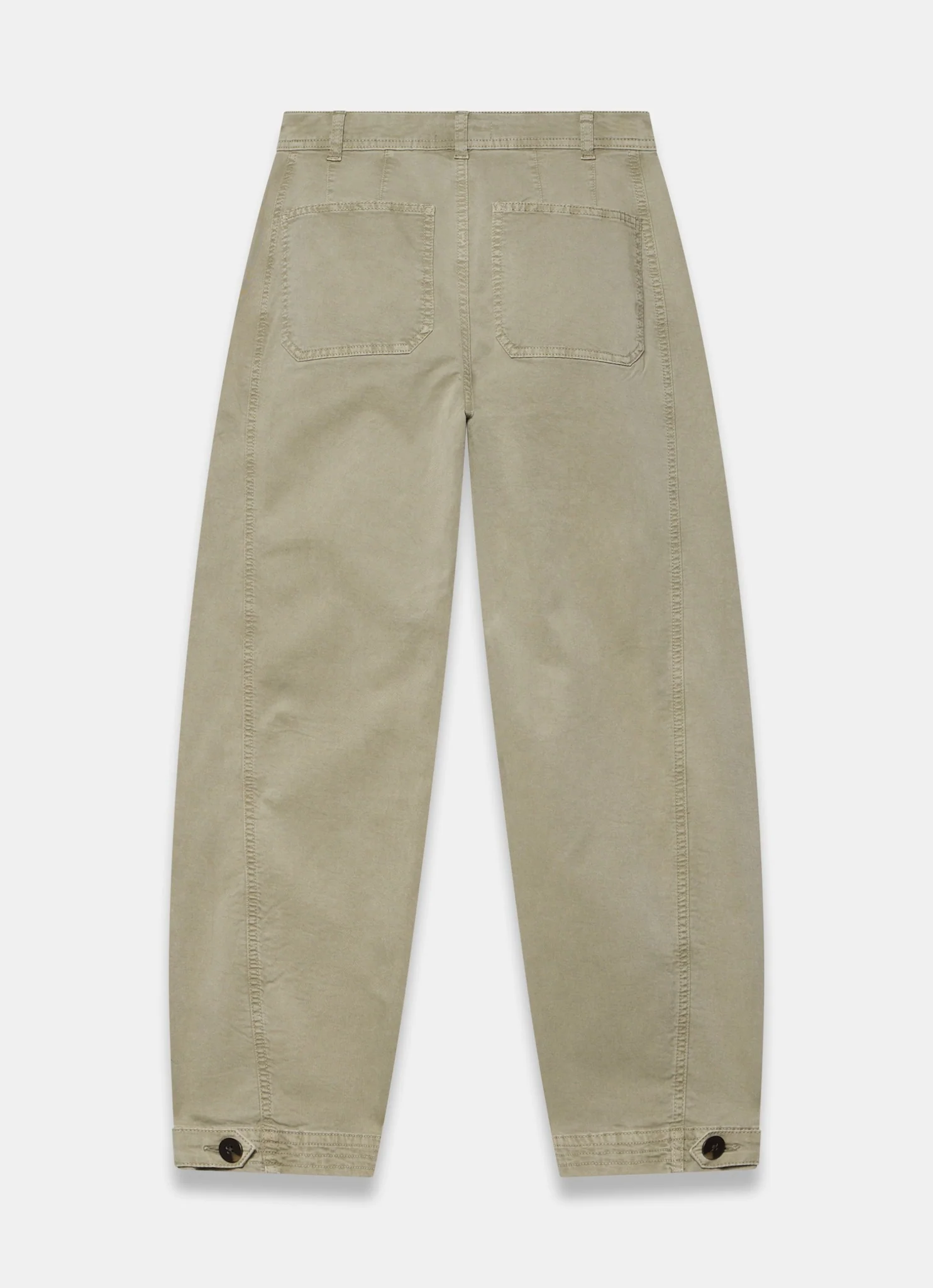 3337-khaki-washed-barrel-leg-chino-trousers-8.webp Khaki Washed Barrel Leg Chino Trousers