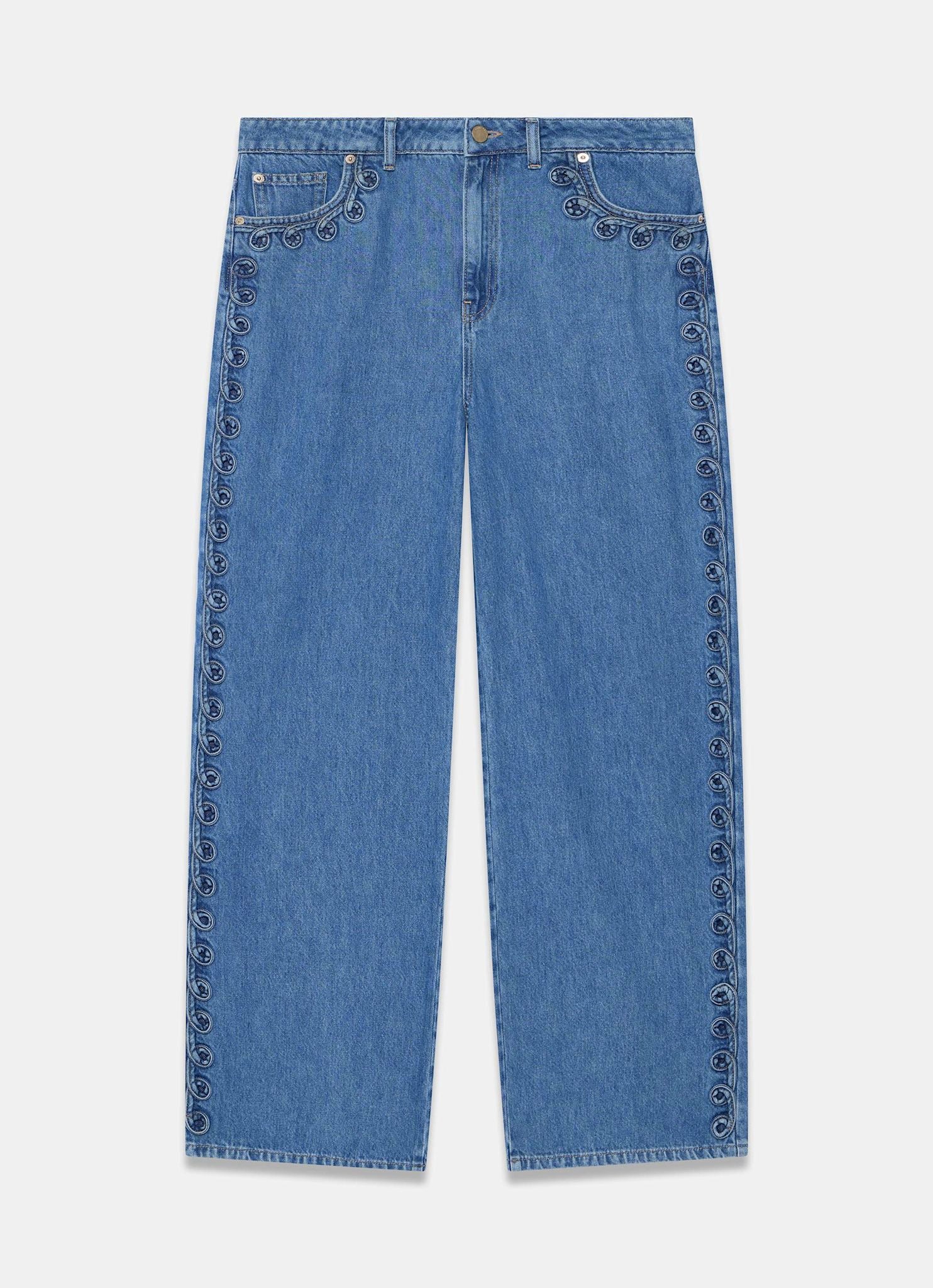 341-mid-indigo-swirl-detail-wide-jeans-6.jpg Mid Indigo Swirl Detail Wide Jeans