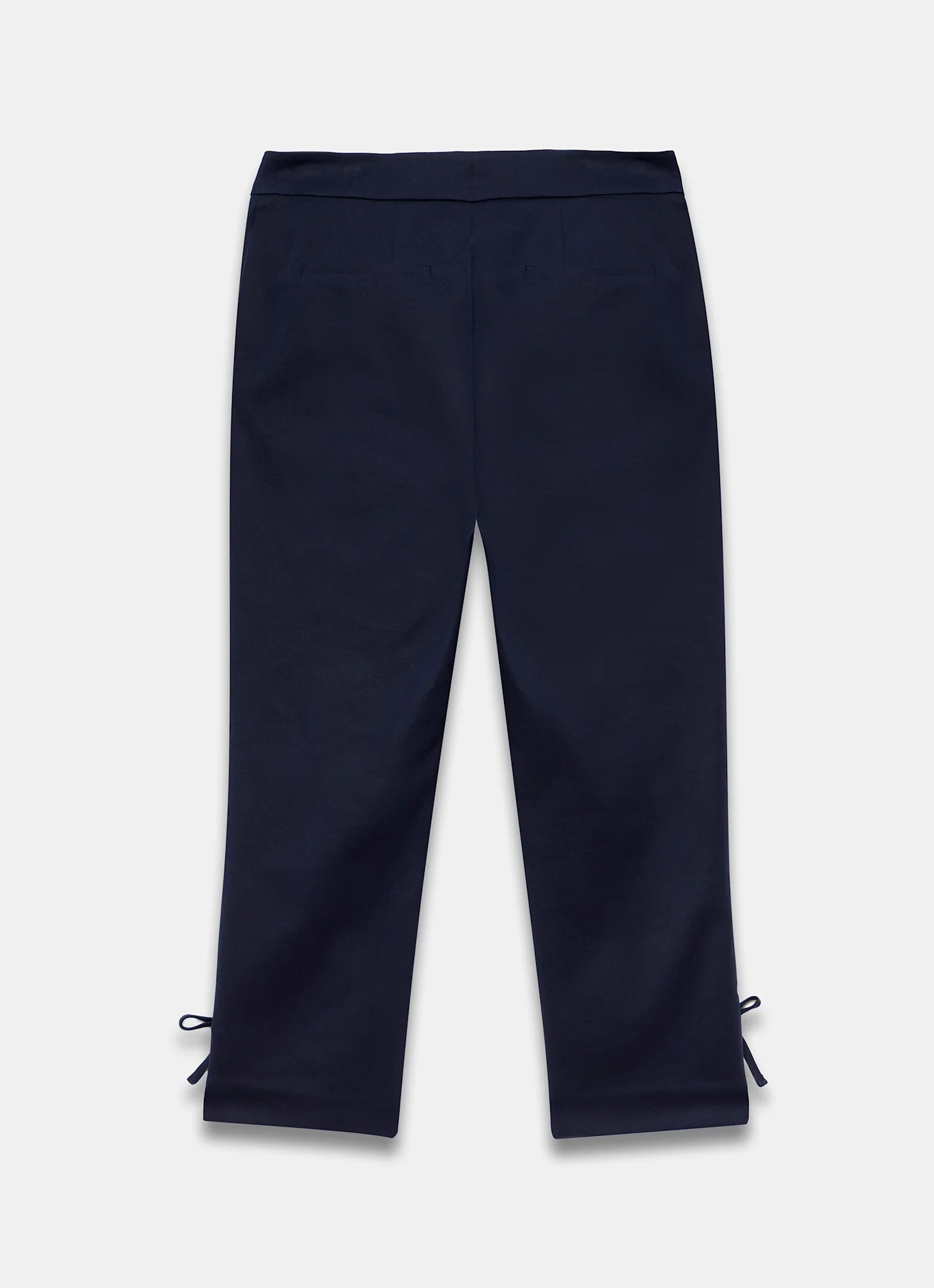 3413-navy-cotton-blend-capri-trousers-8.webp Navy Cotton Blend Capri Trousers