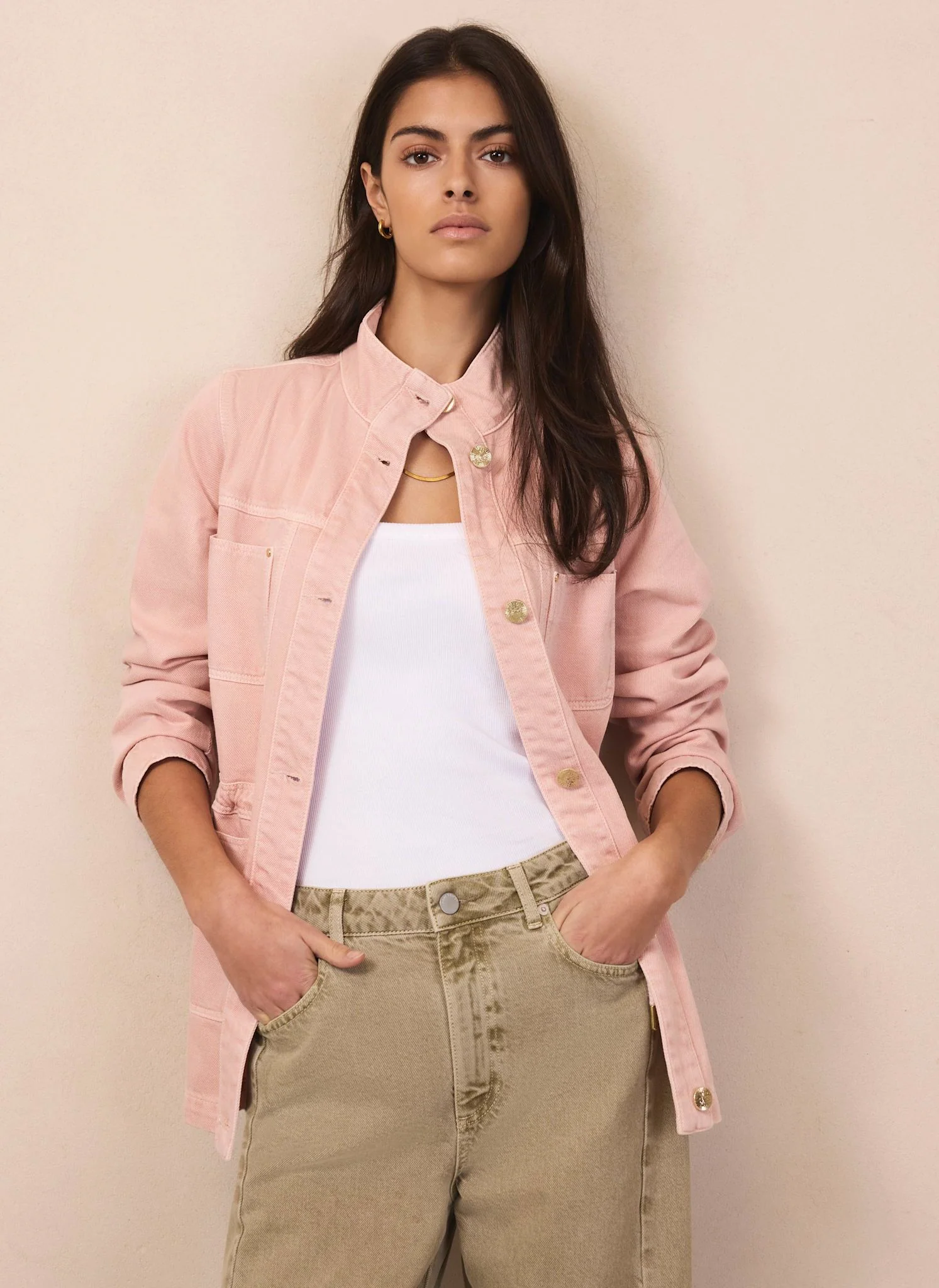3489-pink-cotton-utility-denim-shacket-2.webp Pink Cotton Utility Denim Shacket