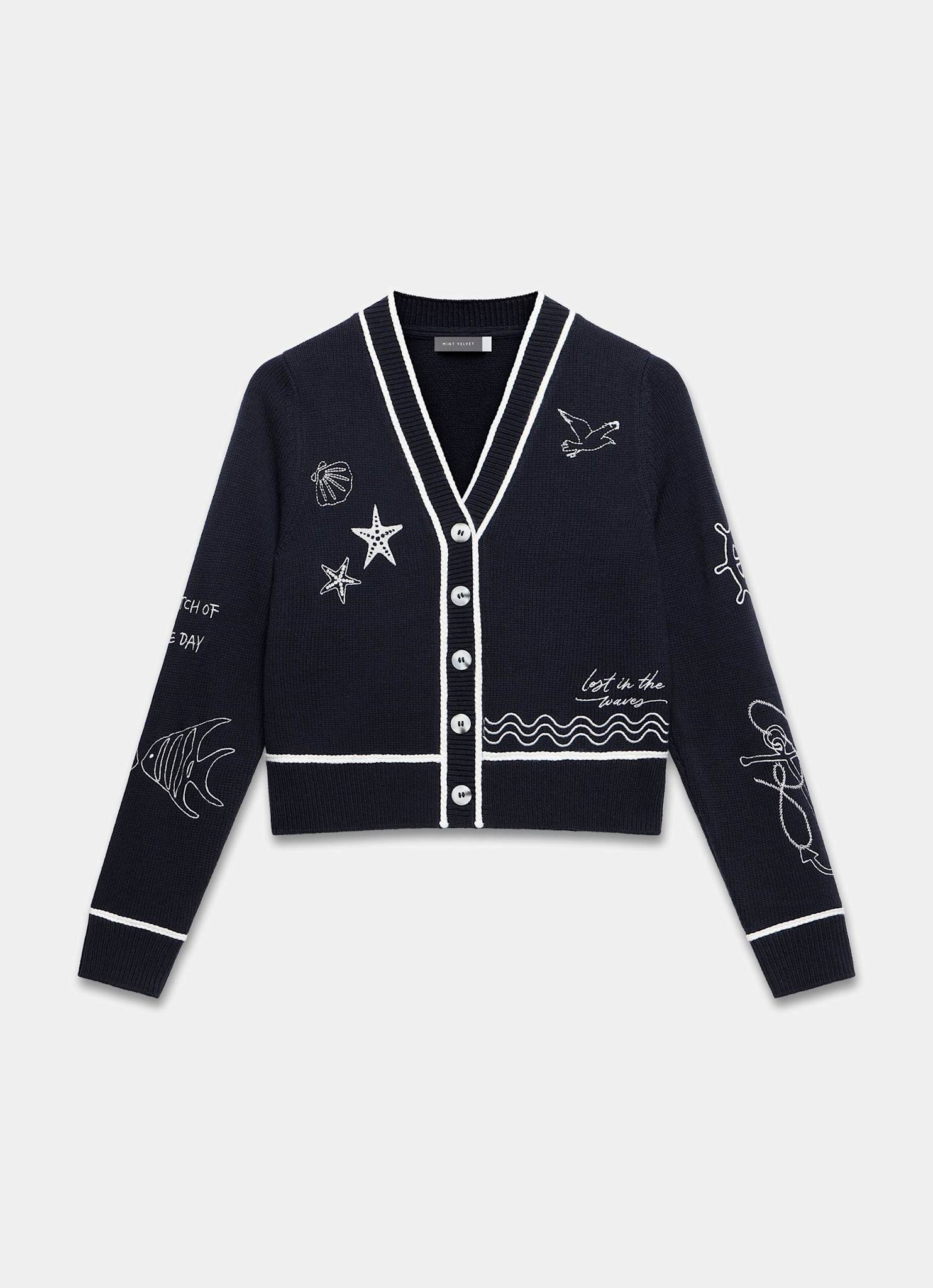 3523-navy-embroidered-marine-knit-cardigan-6.jpg Navy Embroidered Marine Knit Cardigan