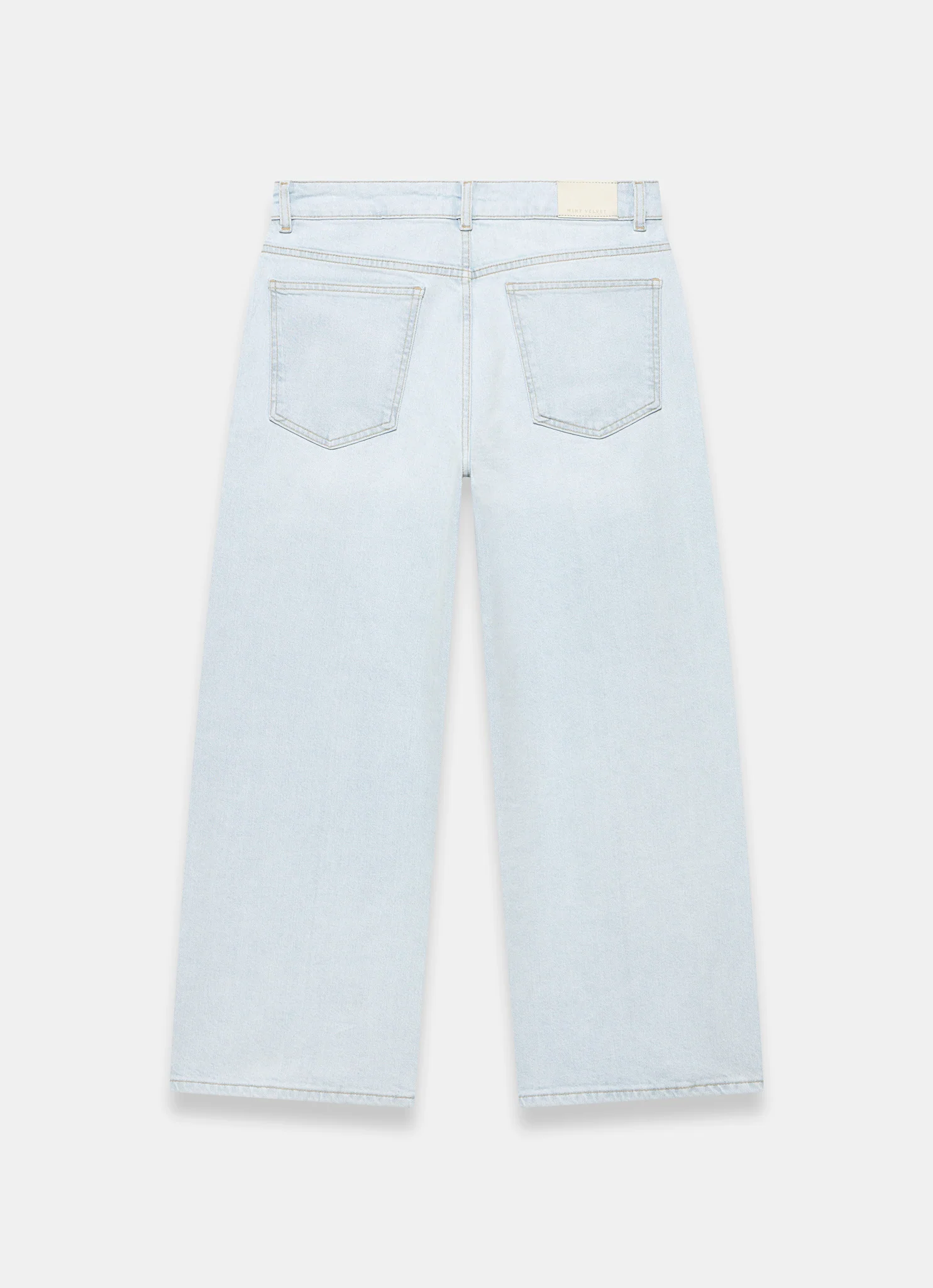 Light Indigo Ankle Wide Jeans