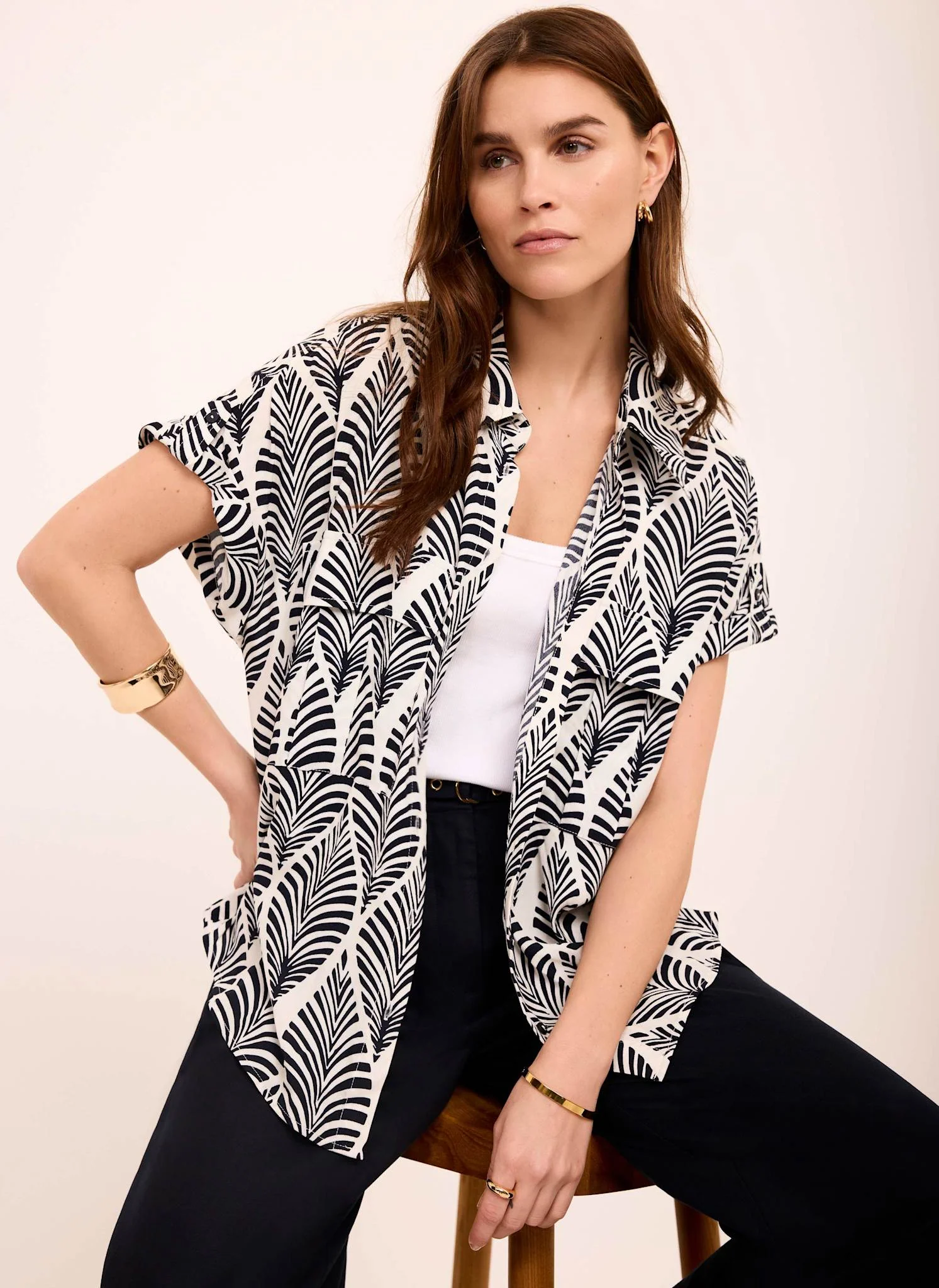 3718-navy-leaf-print-resort-shirt-5.webp Navy Leaf Print Resort Shirt