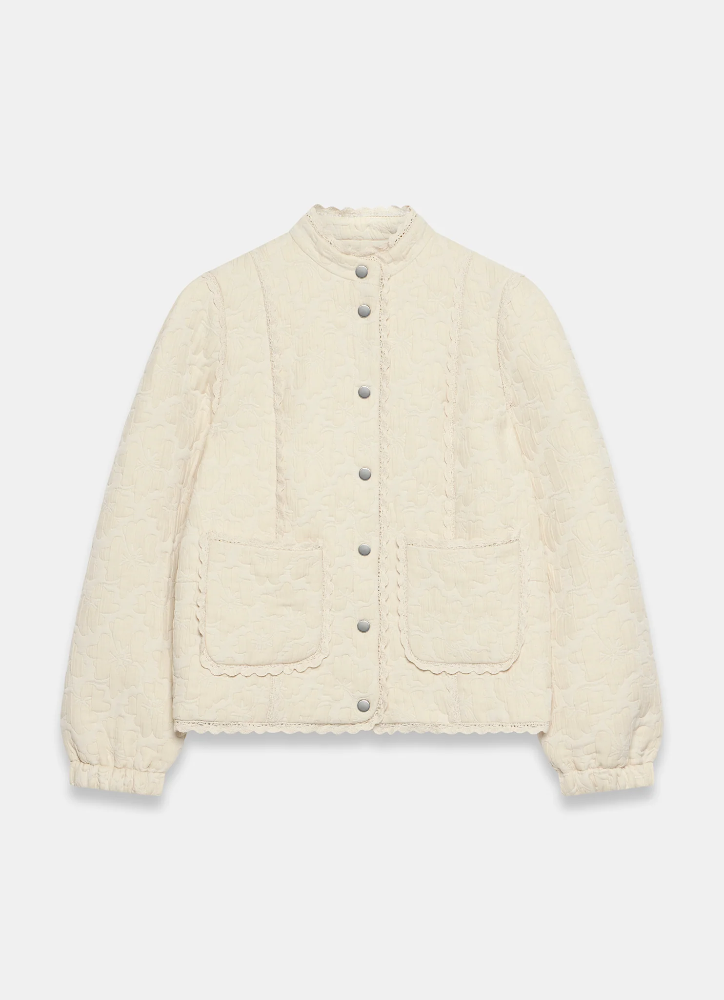 3724-cream-floral-jacquard-quilted-jacket-7.webp Cream Floral Jacquard Quilted Jacket