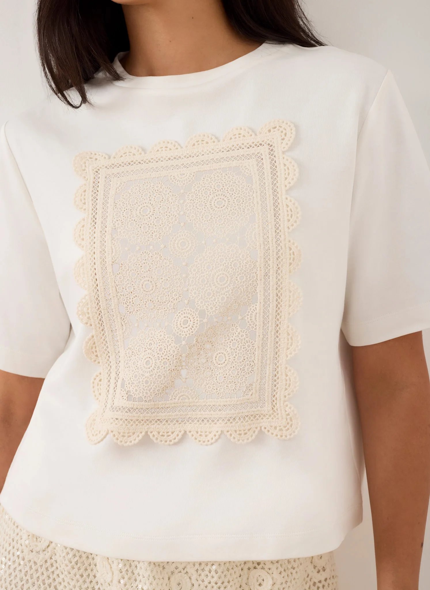3807-cream-crochet-panel-t-shirt-4.webp Cream Crochet Panel T-Shirt