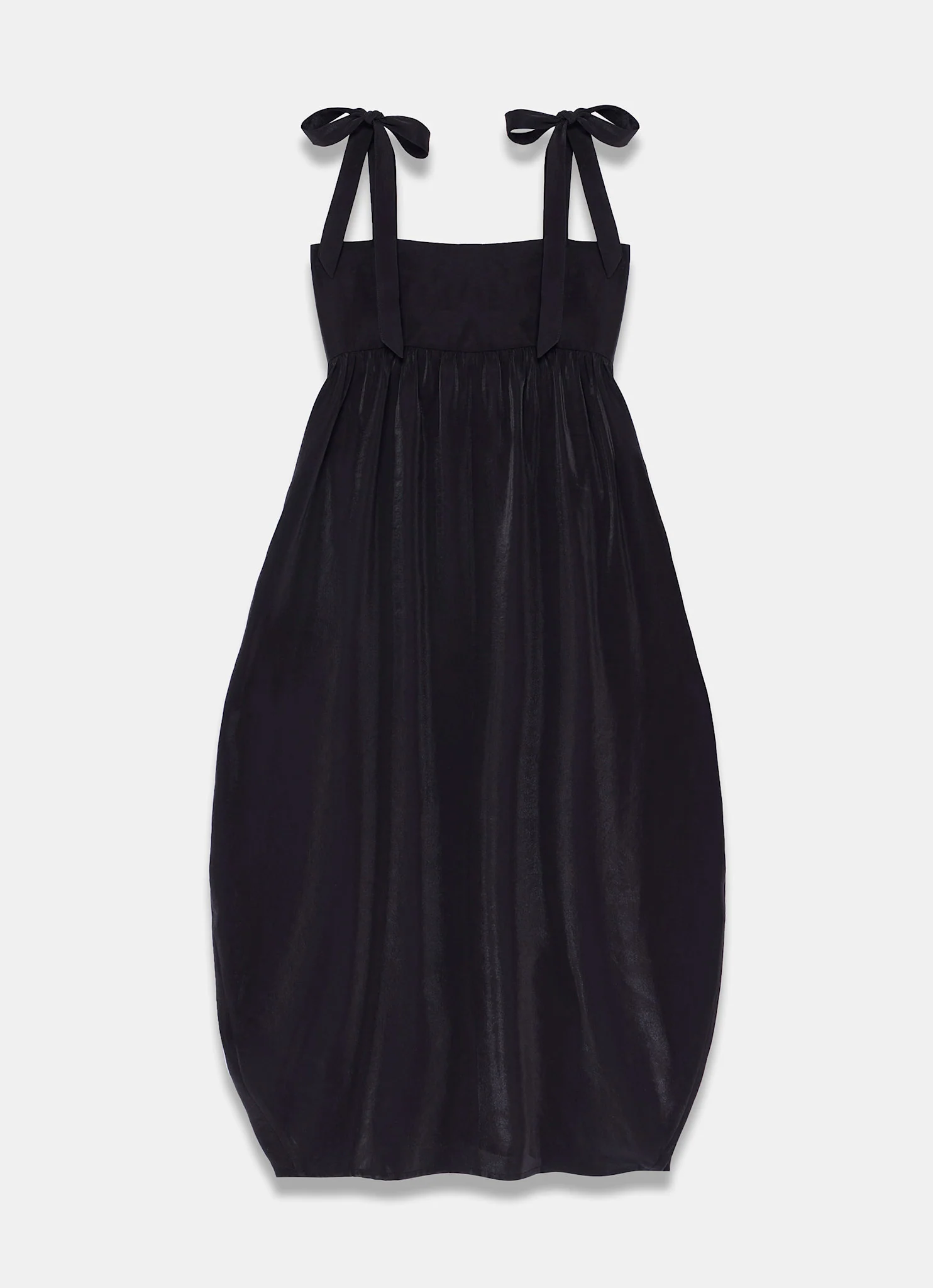 Black Tulip Wrap Midi Dress
