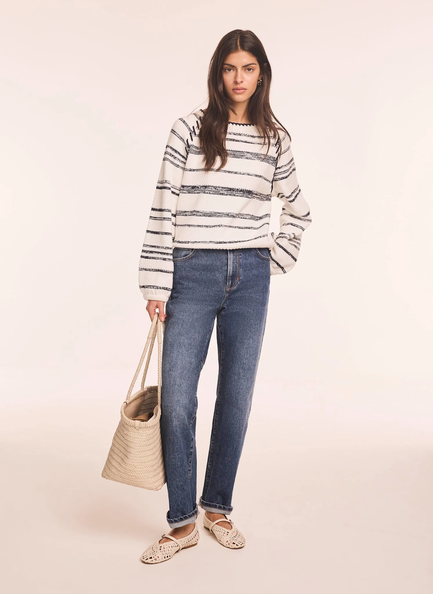 3893-white-striped-cotton-blend-jumper-4.webp White Striped Cotton Blend Jumper