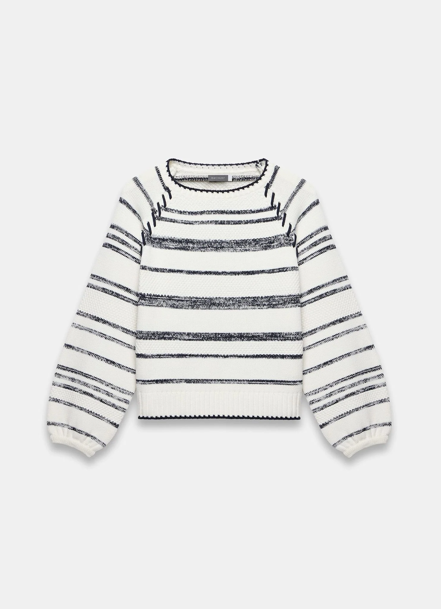 3893-white-striped-cotton-blend-jumper-6.webp White Striped Cotton Blend Jumper