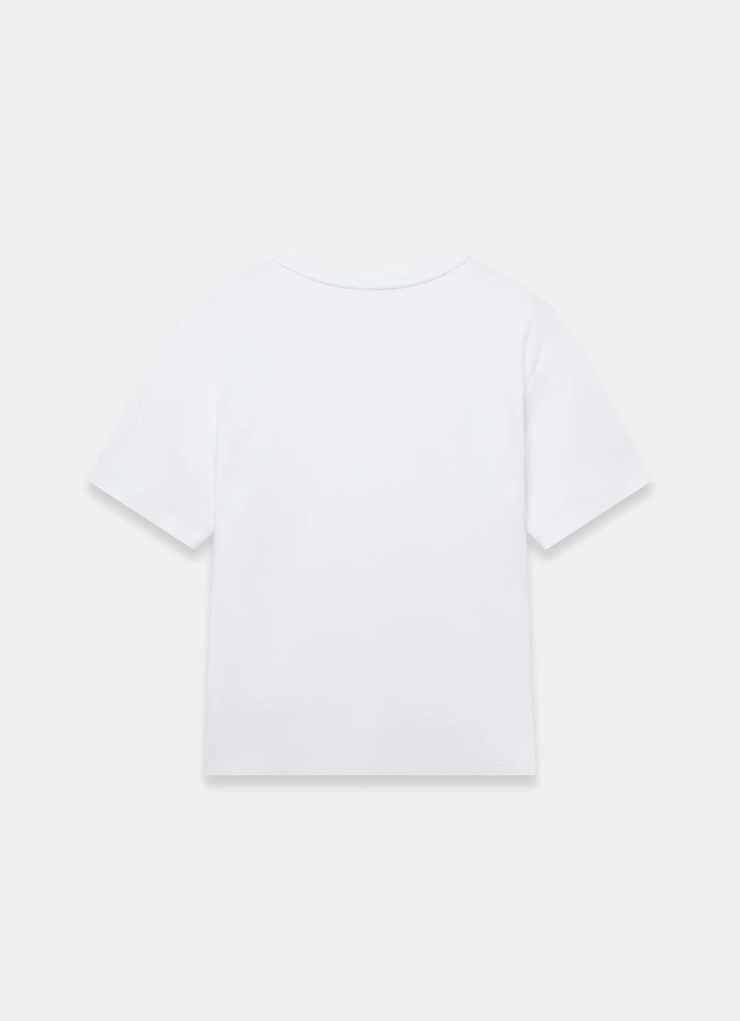 White Cotton Slim Fit T-Shirt