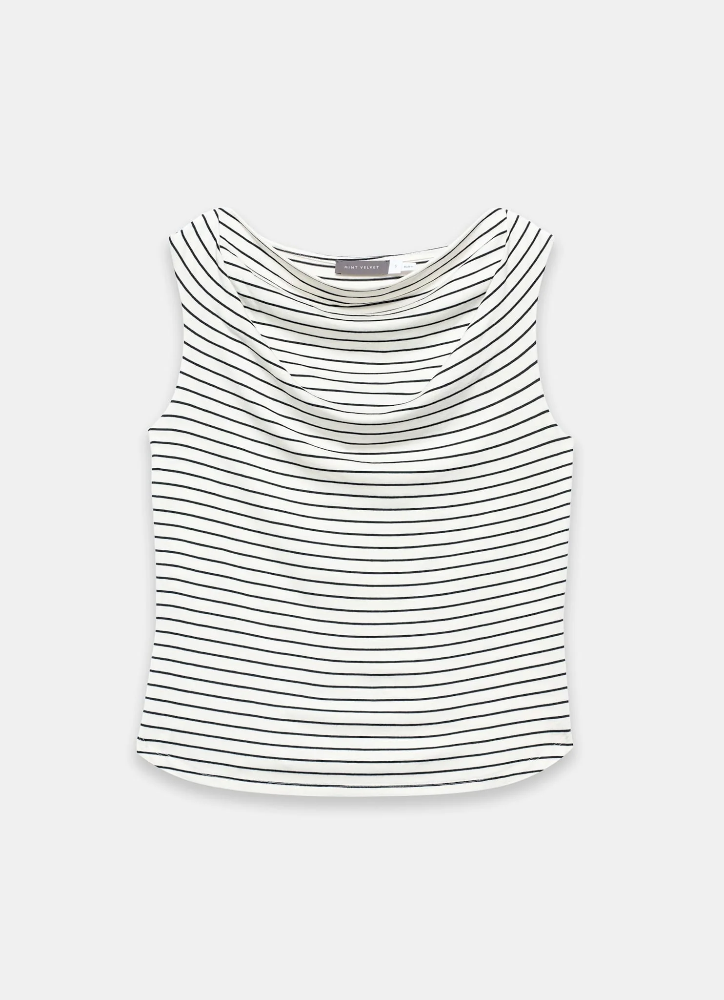 3940-white-black-stripe-cowl-neck-top-7.webp White & Black Stripe Cowl Neck Top