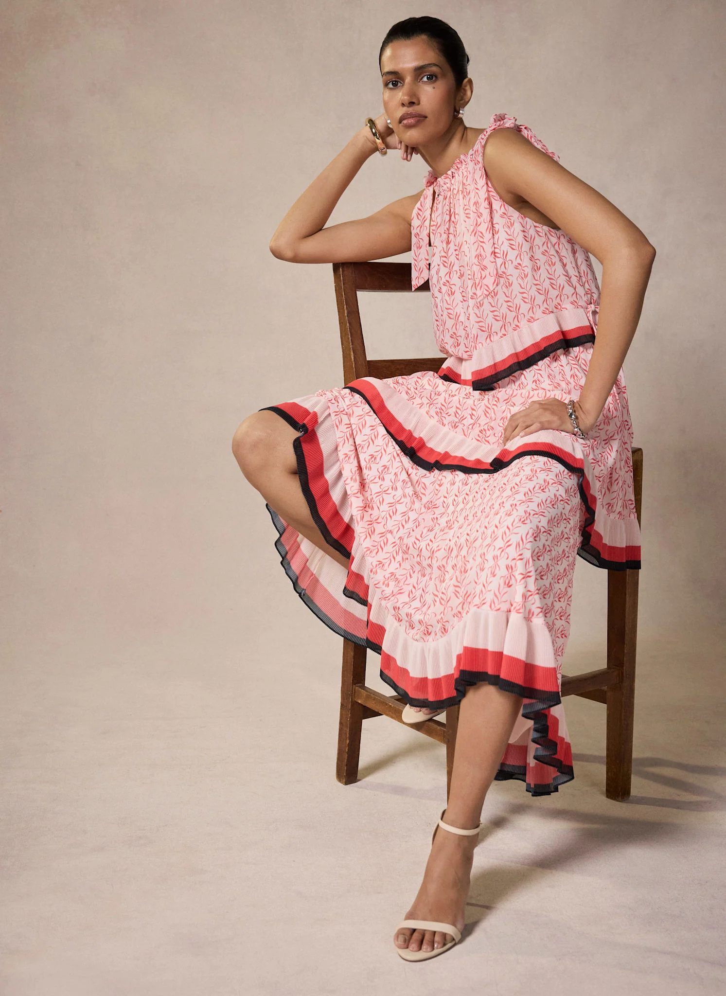 3974-pink-printed-tiered-maxi-dress-3.webp Pink Printed Tiered Maxi Dress