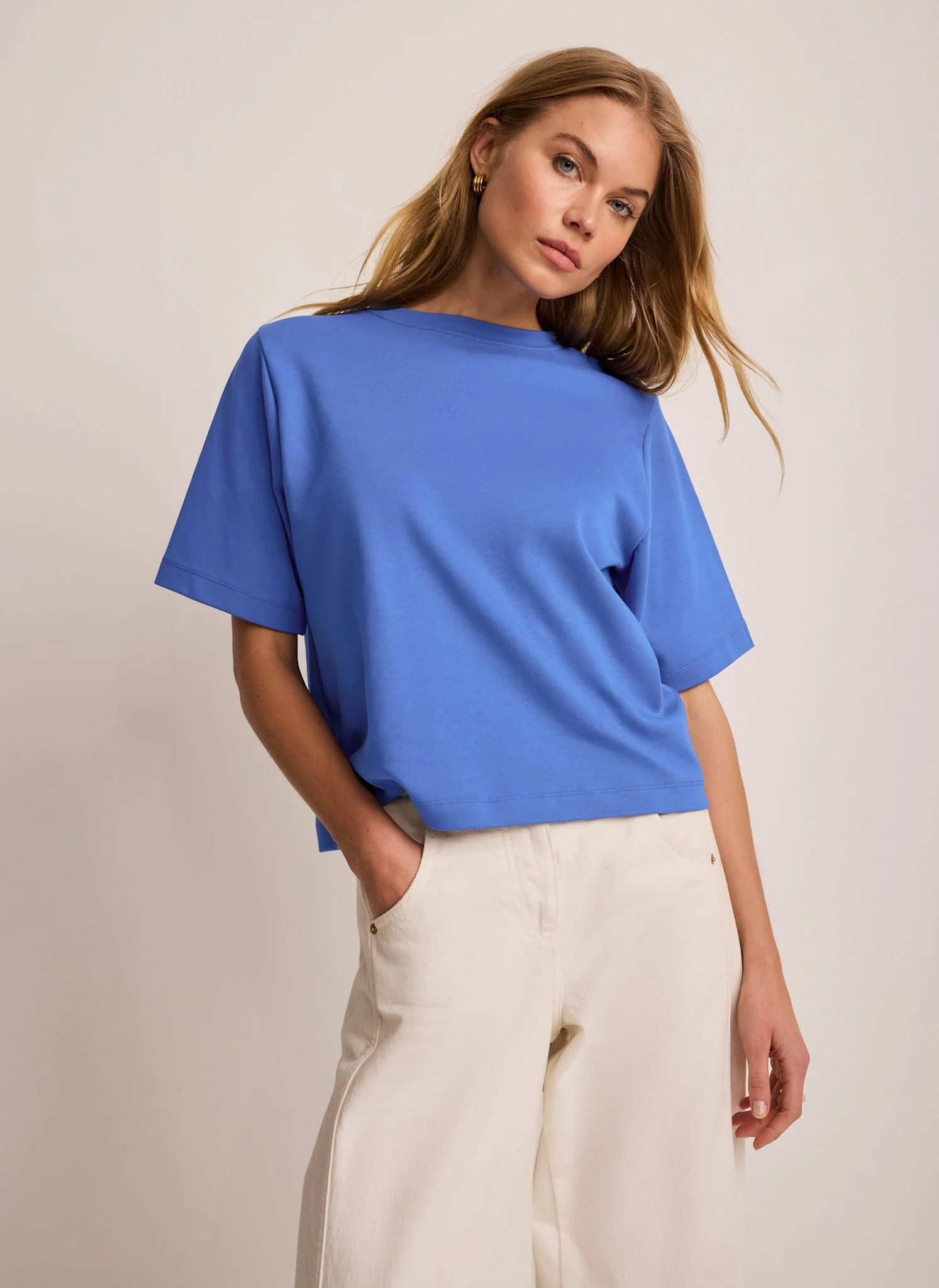 3988-blue-ultimate-cotton-t-shirt-1.webp Blue Ultimate Cotton T-Shirt