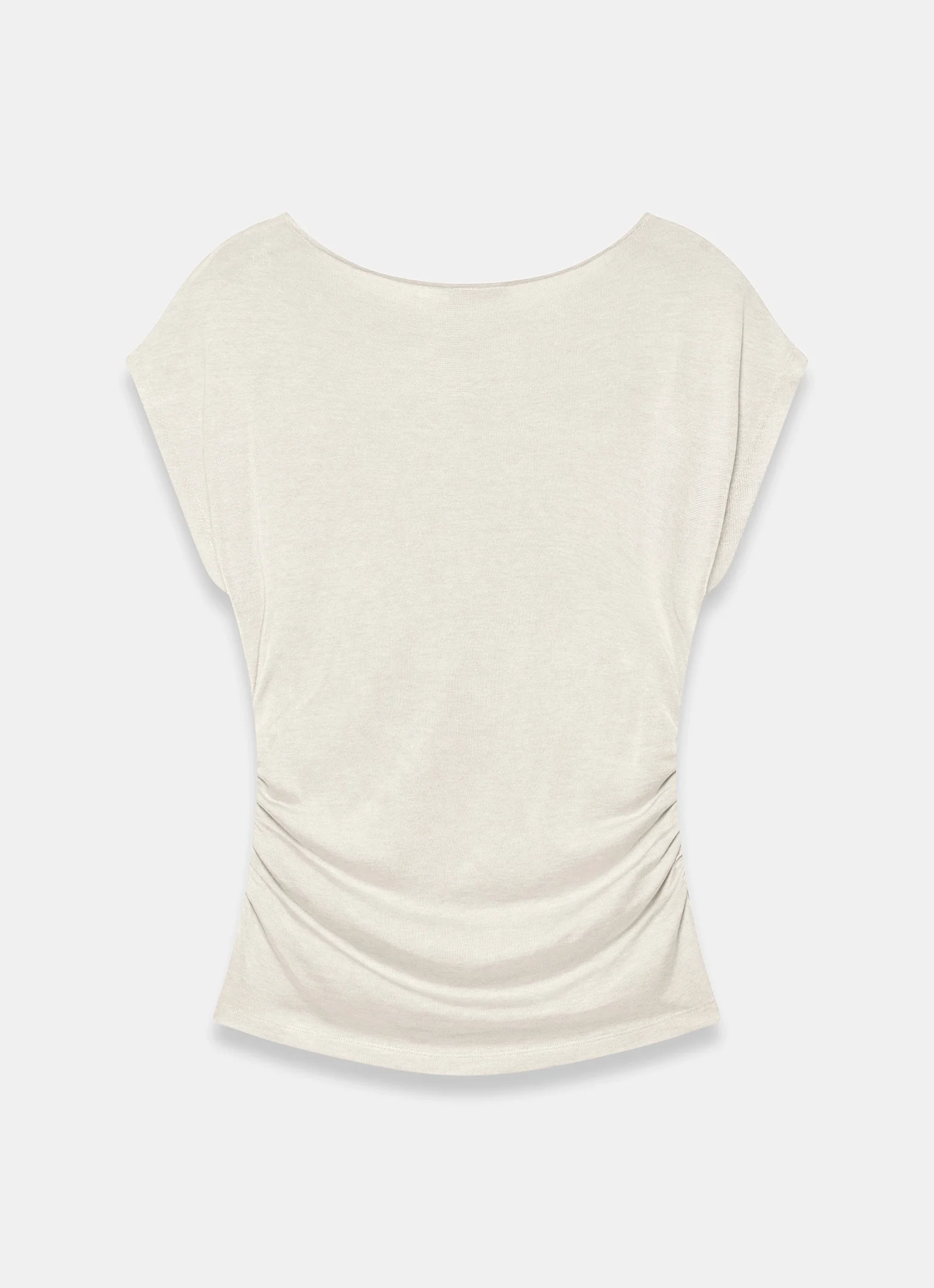 Neutral Layered Drape Top