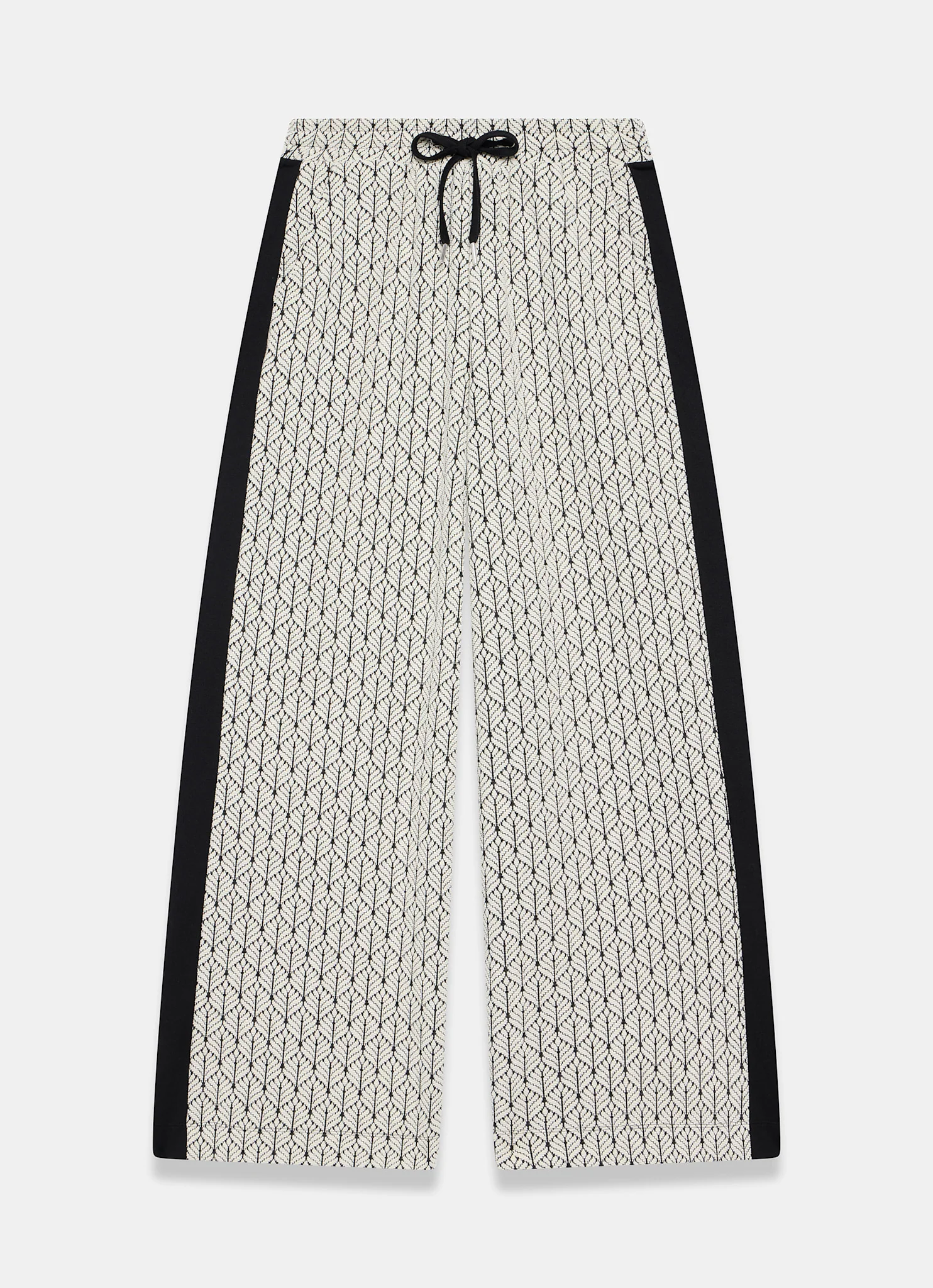 4074-black-jacquard-side-stripe-wide-trousers-7.webp Black Jacquard Side Stripe Wide Trousers