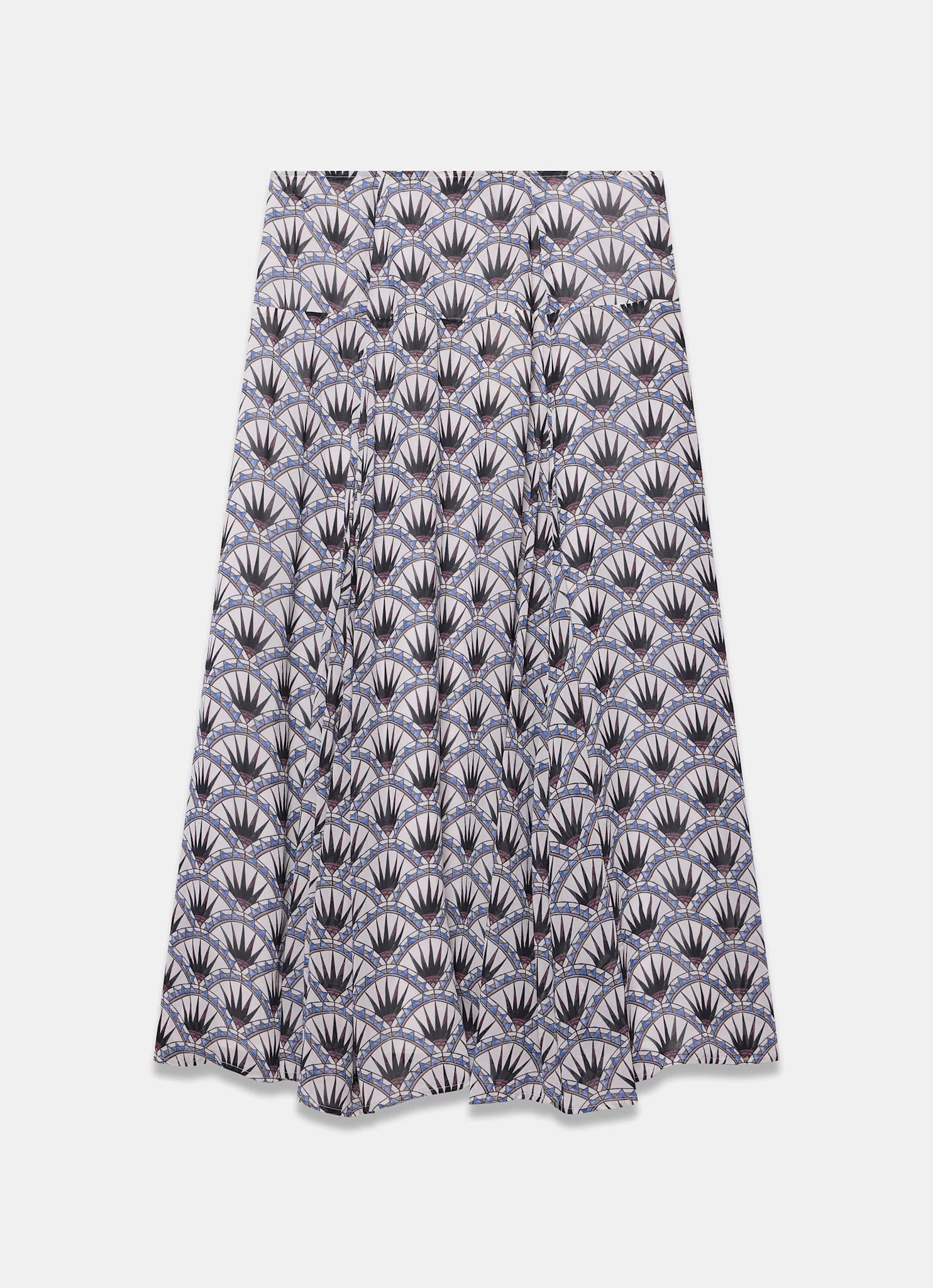 4090-blue-geo-print-drop-waist-maxi-skirt-6.webp Blue Geo Print Drop Waist Maxi Skirt