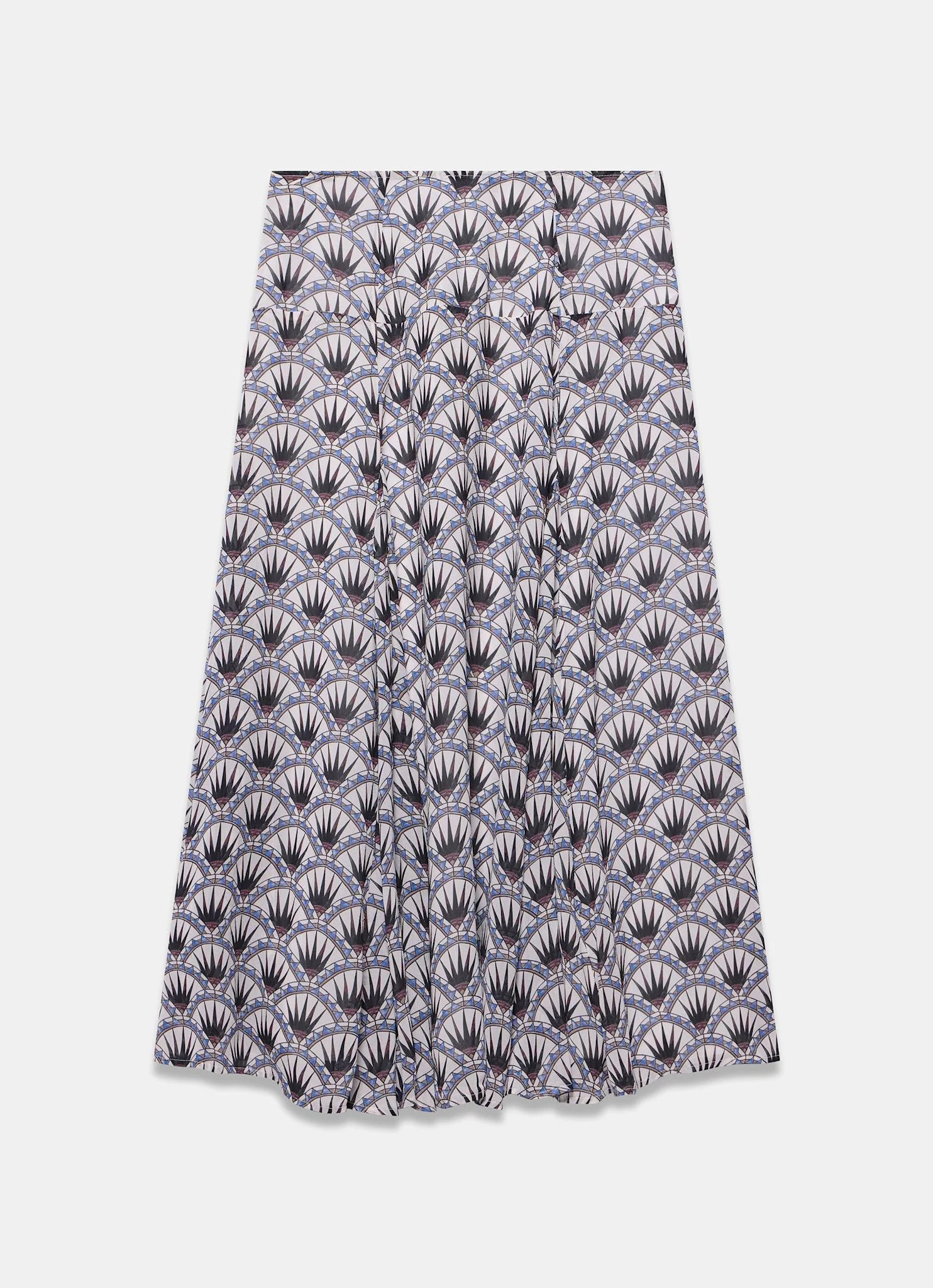 4090-blue-geo-print-drop-waist-maxi-skirt-7.webp Blue Geo Print Drop Waist Maxi Skirt