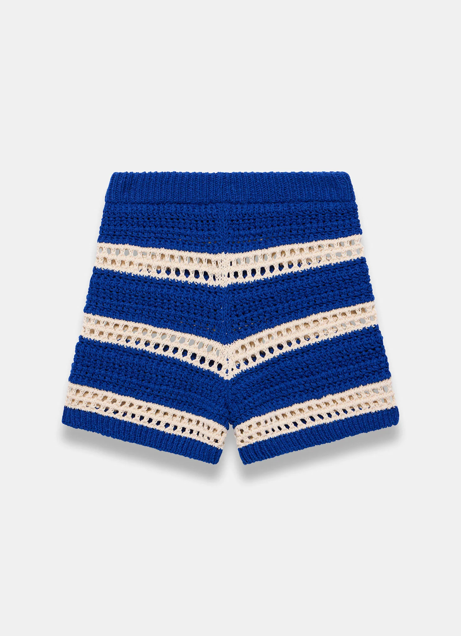 4104-blue-cotton-striped-crochet-knit-shorts-7.webp Blue Cotton Striped Crochet Knit Shorts