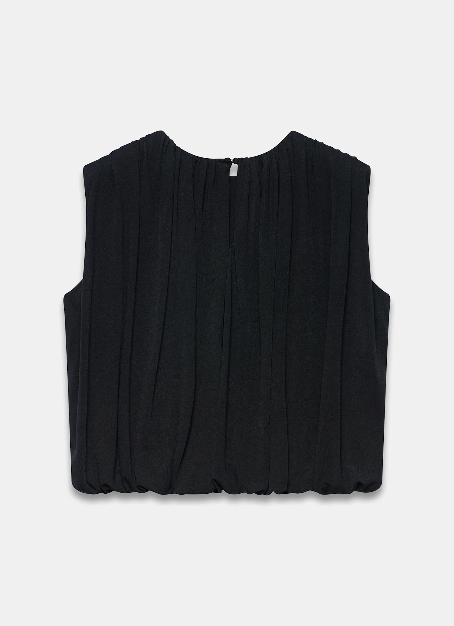 4110-black-pleated-bubble-hem-top-8.webp Black Pleated Bubble Hem Top