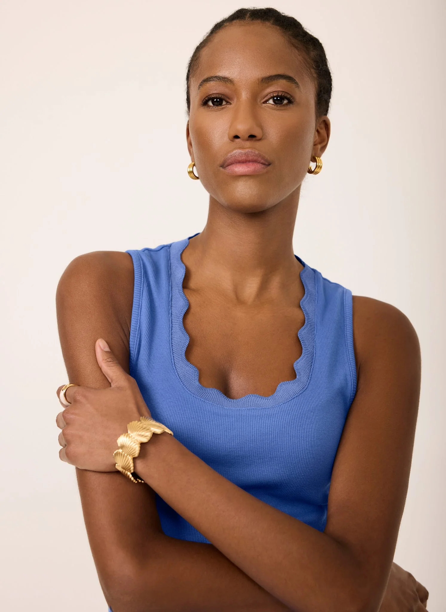 4122-blue-scallop-trim-vest-top-5.webp Blue Scallop Trim Vest Top