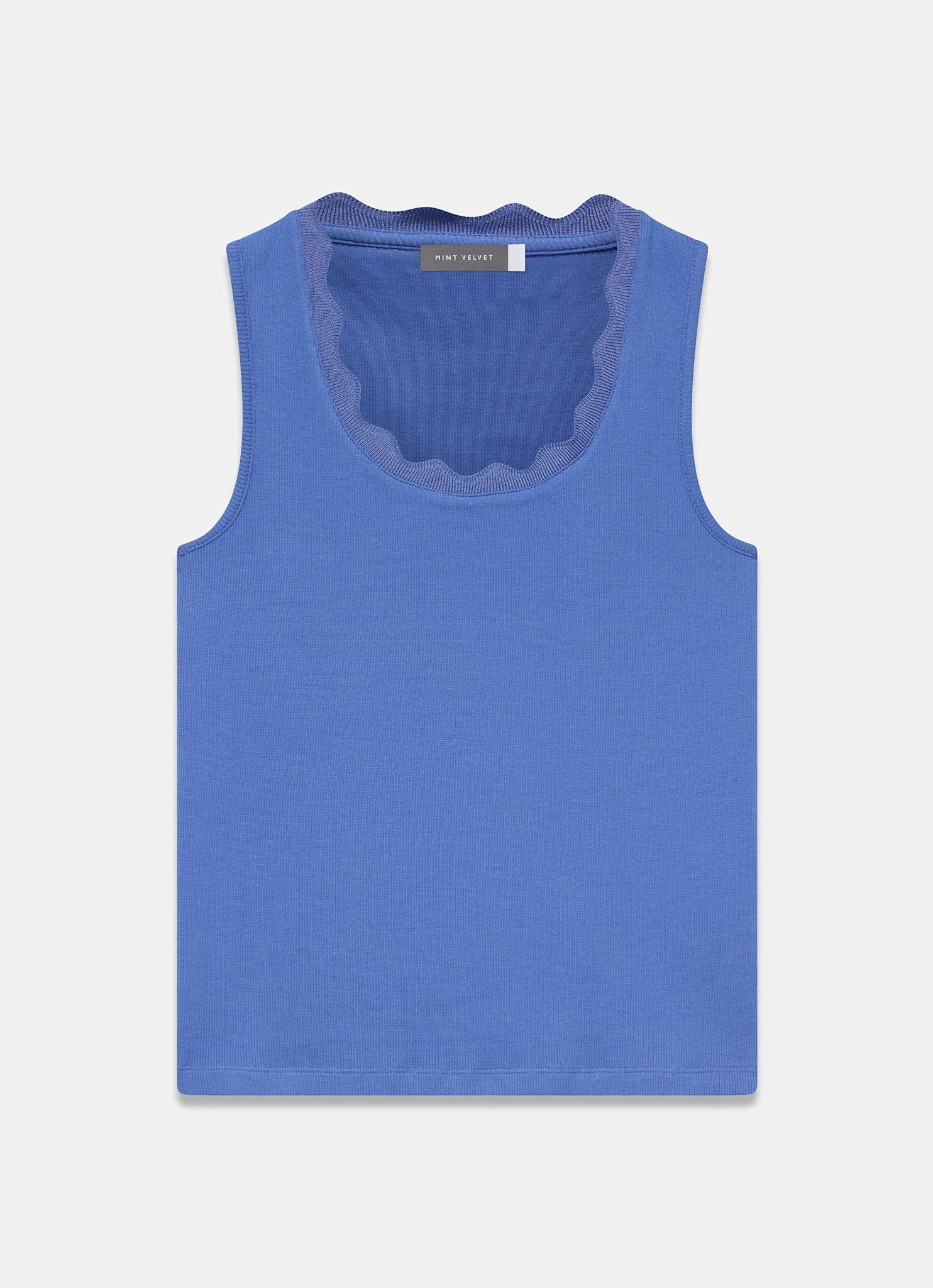 4122-blue-scallop-trim-vest-top-6.jpg Blue Scallop Trim Vest Top